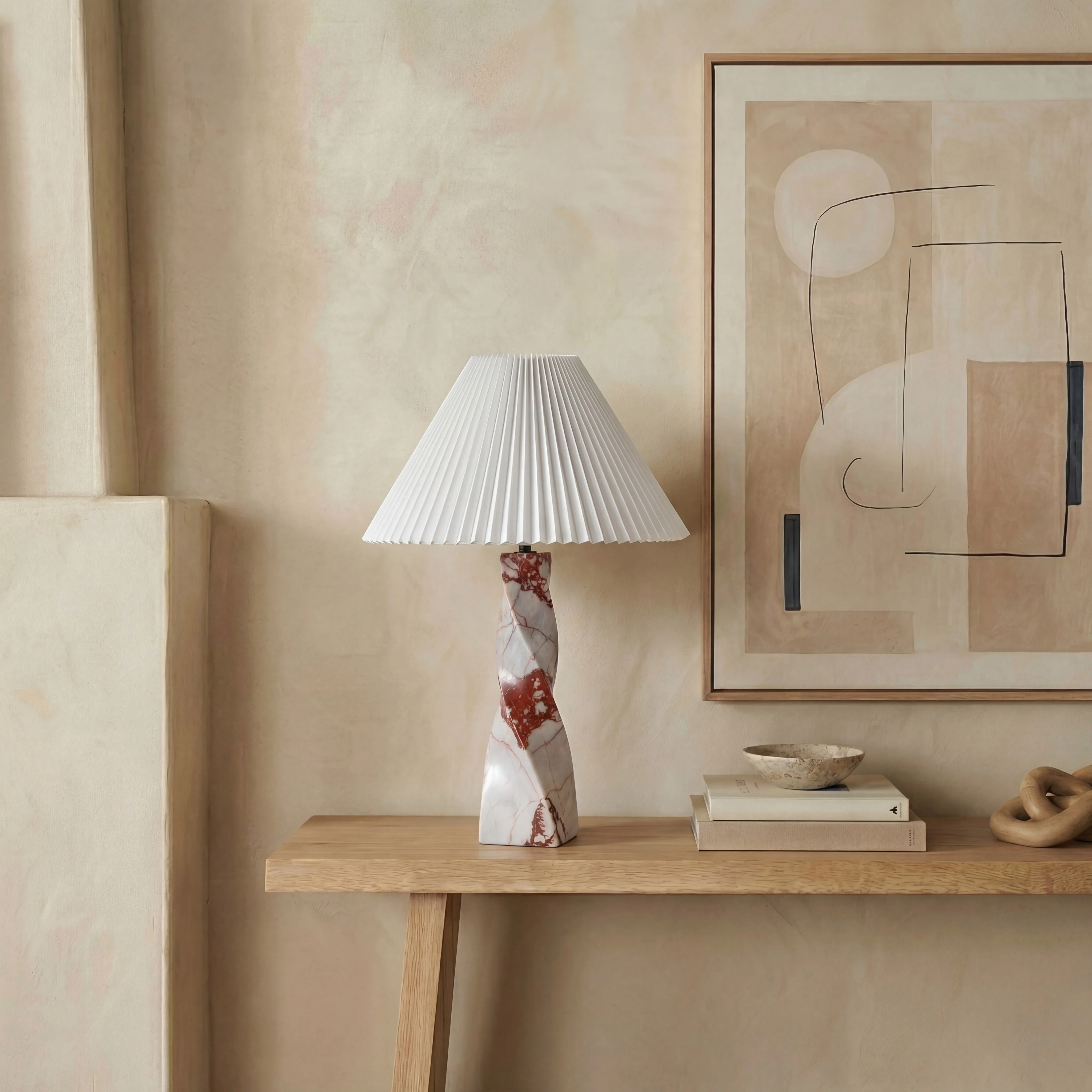 Mayalenn Travertine Table Lamp - Image 5