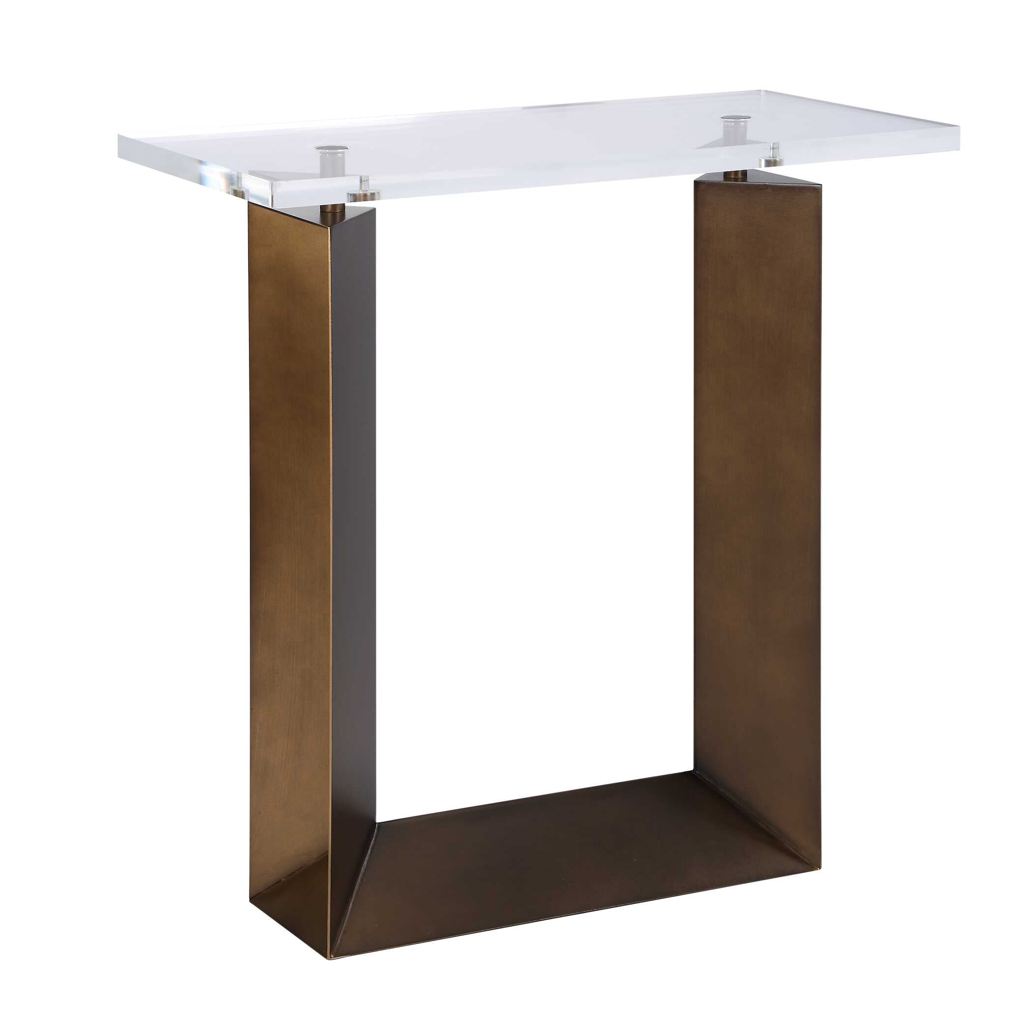 McElroy Modern Bronze Side Table - Image 5