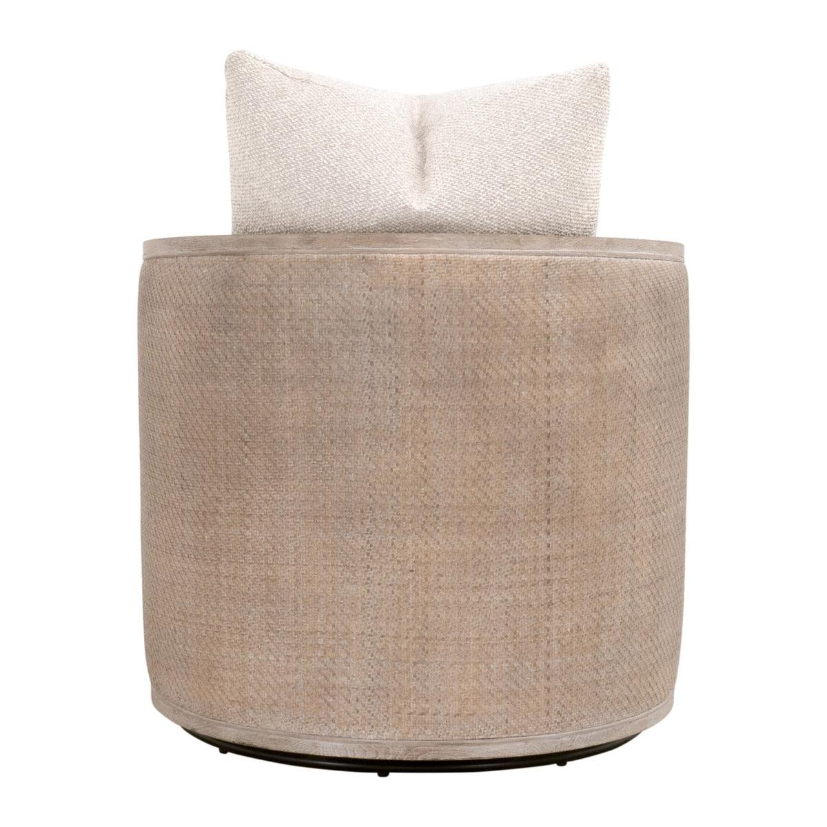 McGuire Swivel Club Chair - Linen - Image 5