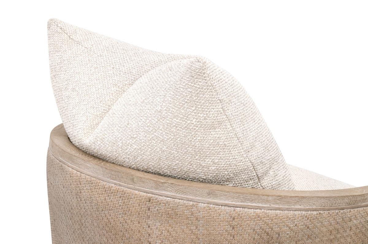 McGuire Swivel Club Chair - Linen - Image 6