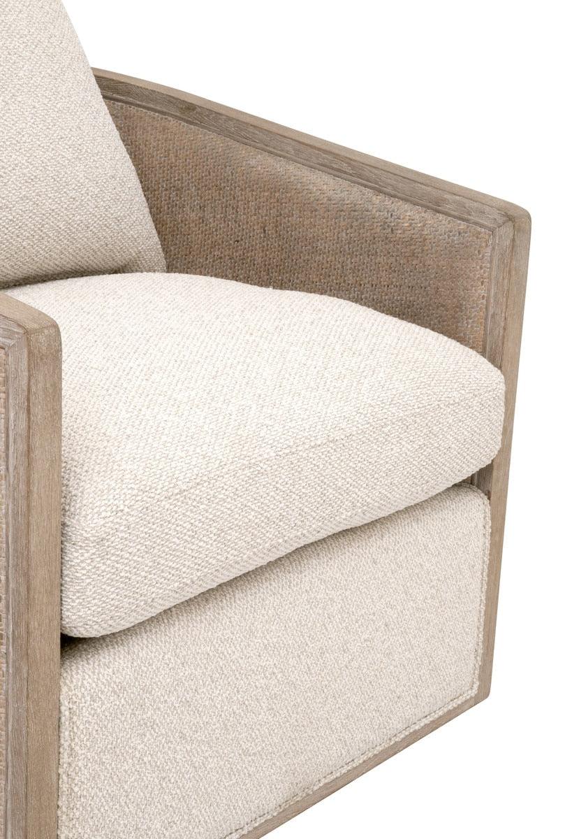 McGuire Swivel Club Chair - Linen - Image 8