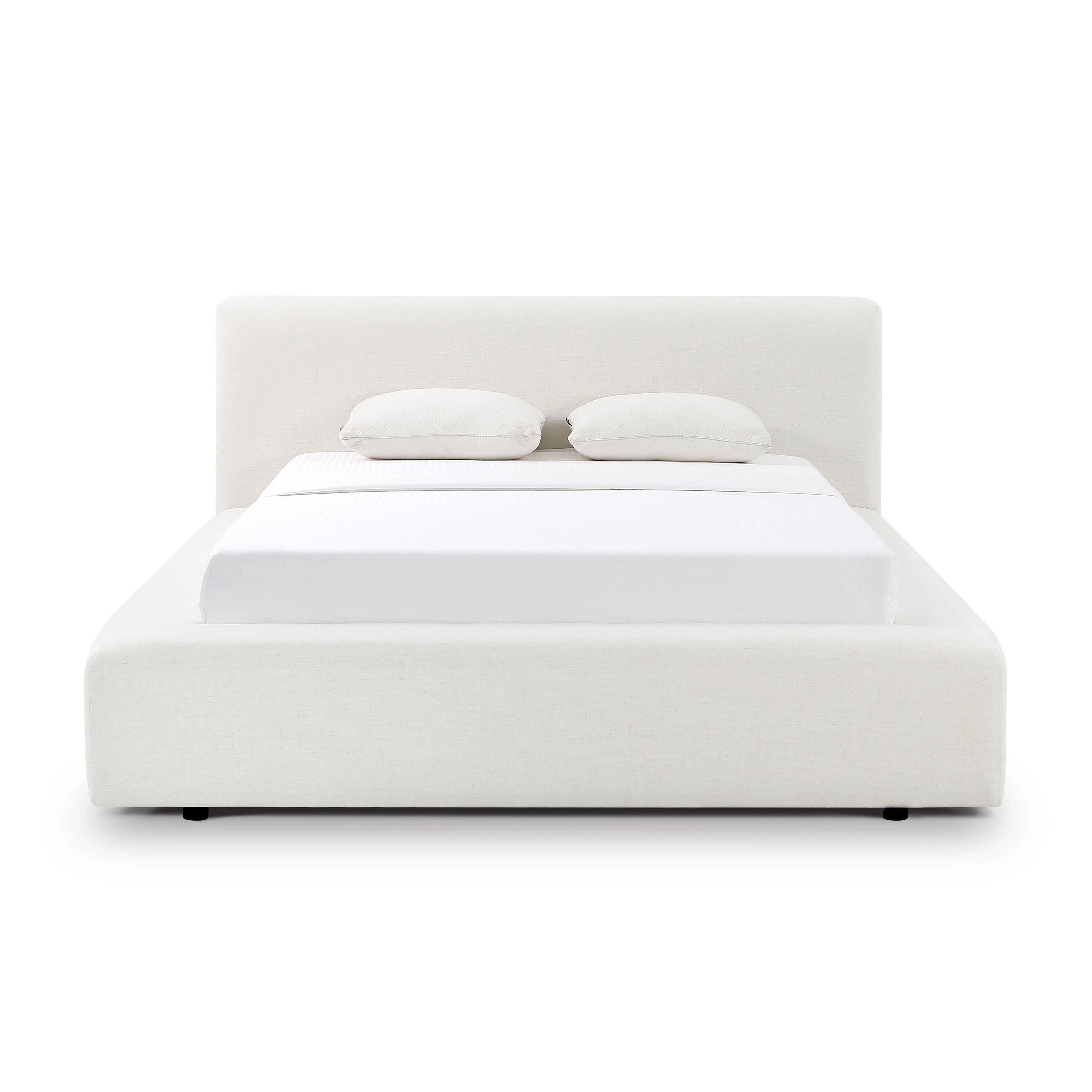Meena Cream Upcycled Performance Linen Storage Bed - Image 4