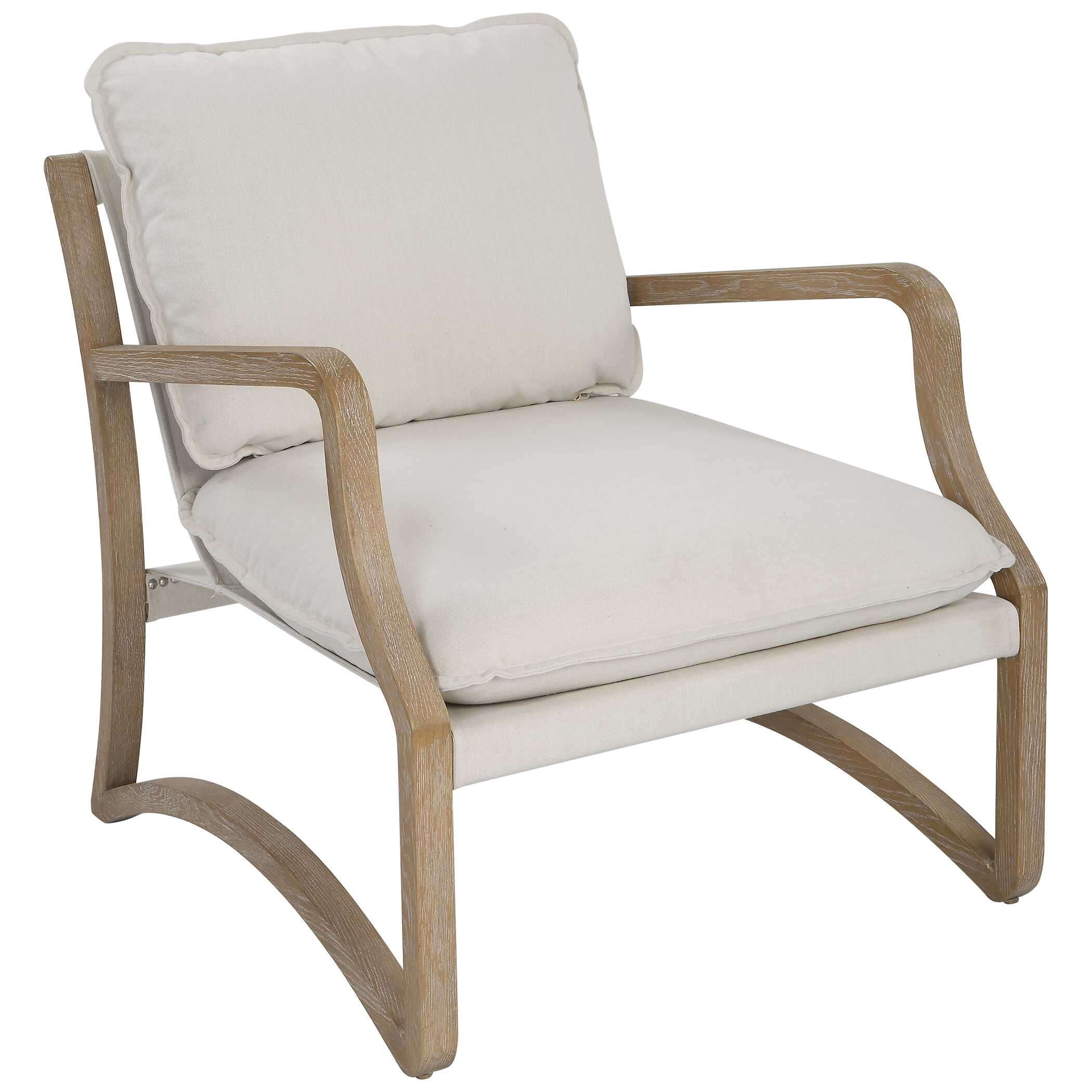 Melora Solid Oak Accent Chair - Image 5