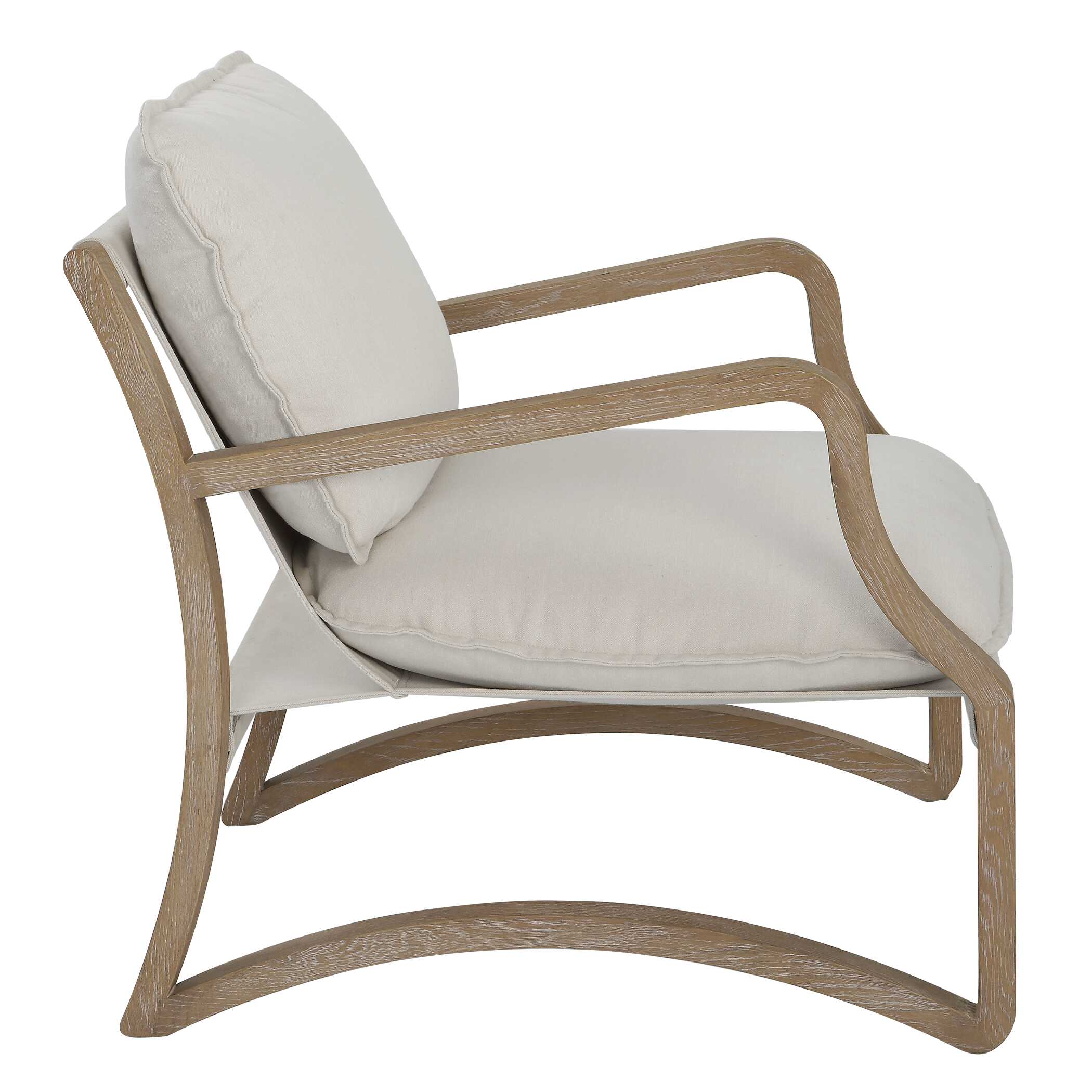 Melora Solid Oak Accent Chair - Image 6