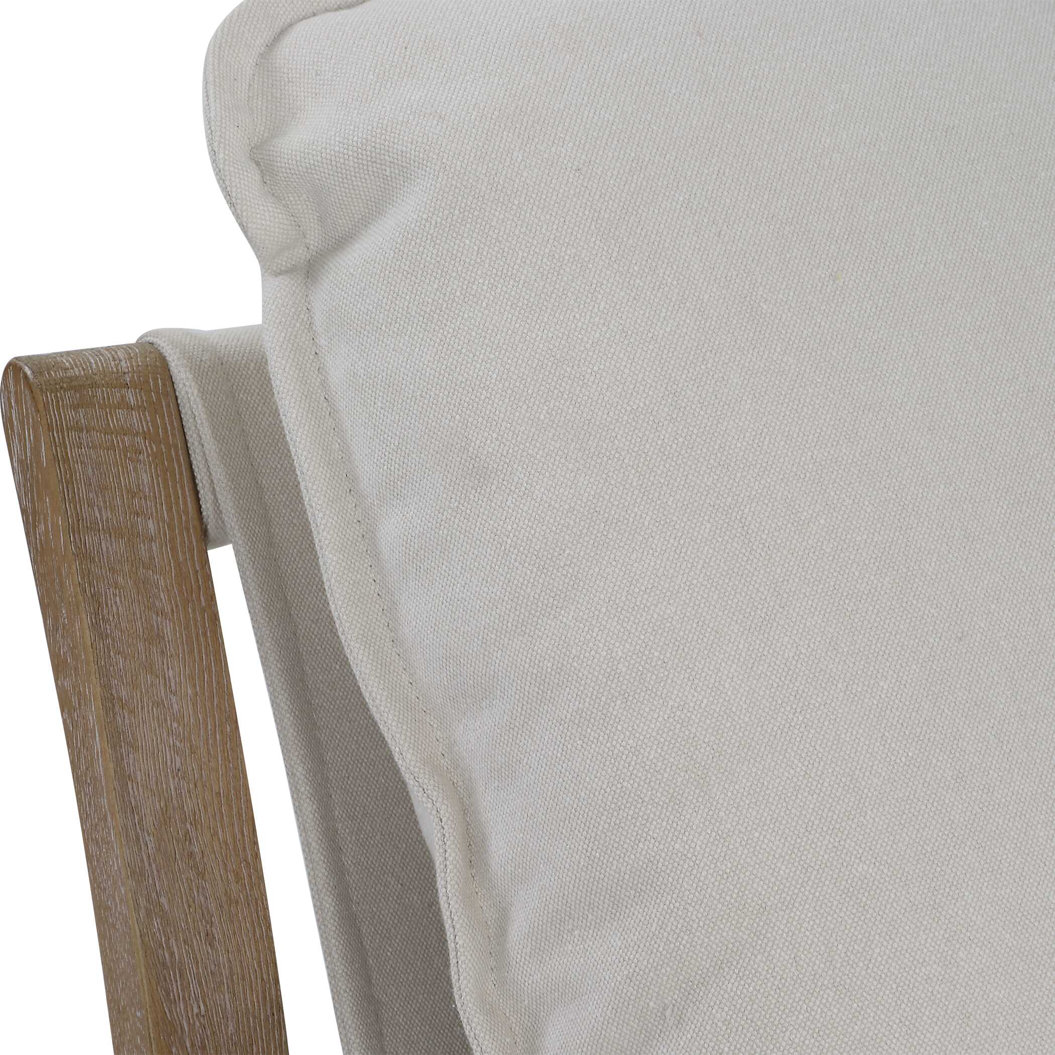 Melora Solid Oak Accent Chair - Image 9