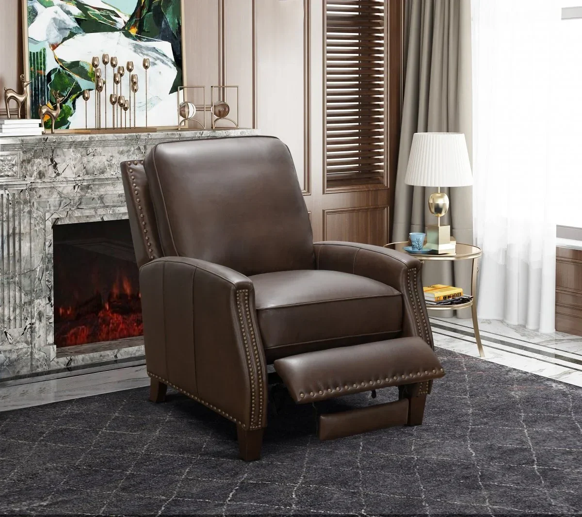 Melrose Push Thru The Arms Recliner - Image 2