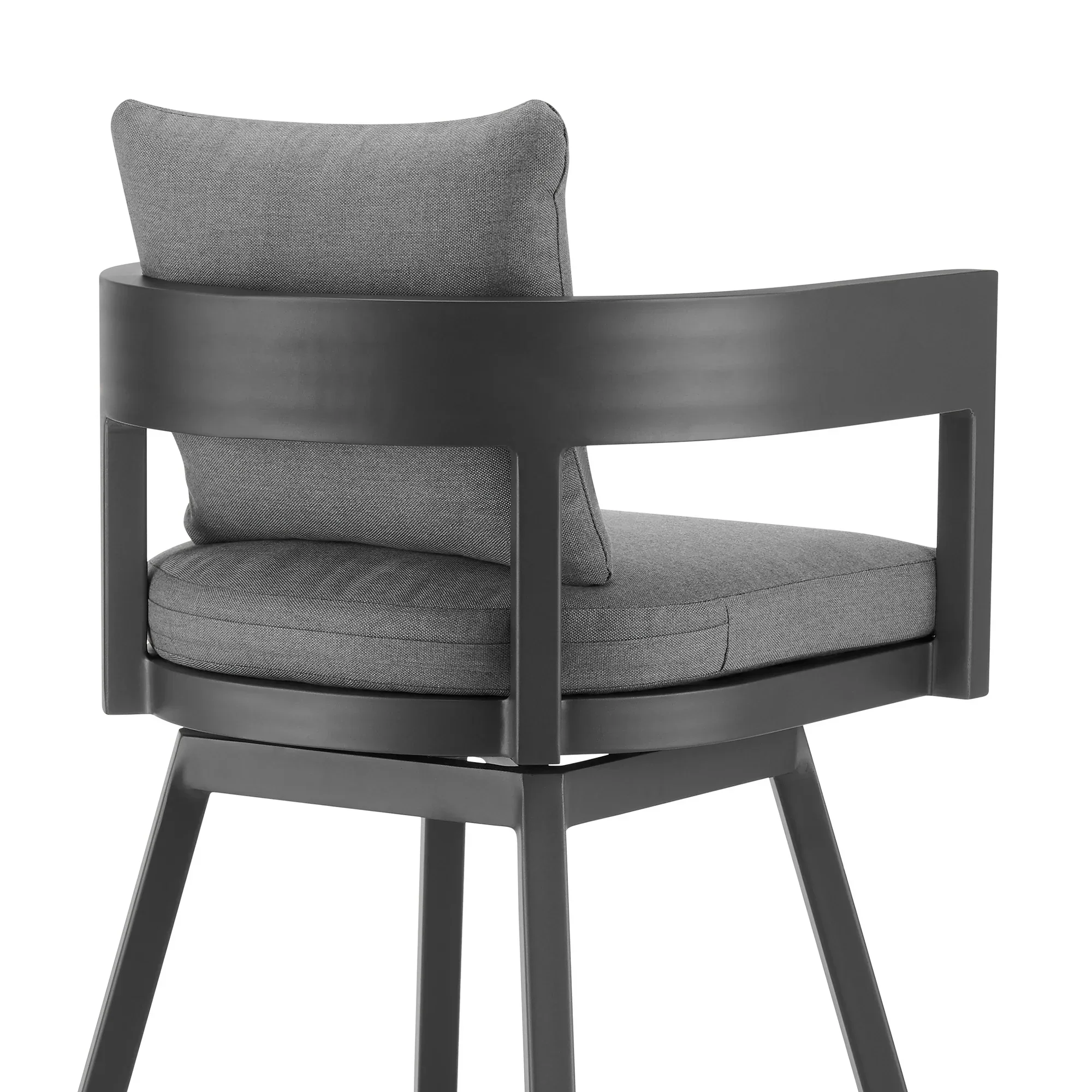 Menorca Outdoor Swivel Barstool - Set of 2 - Image 5