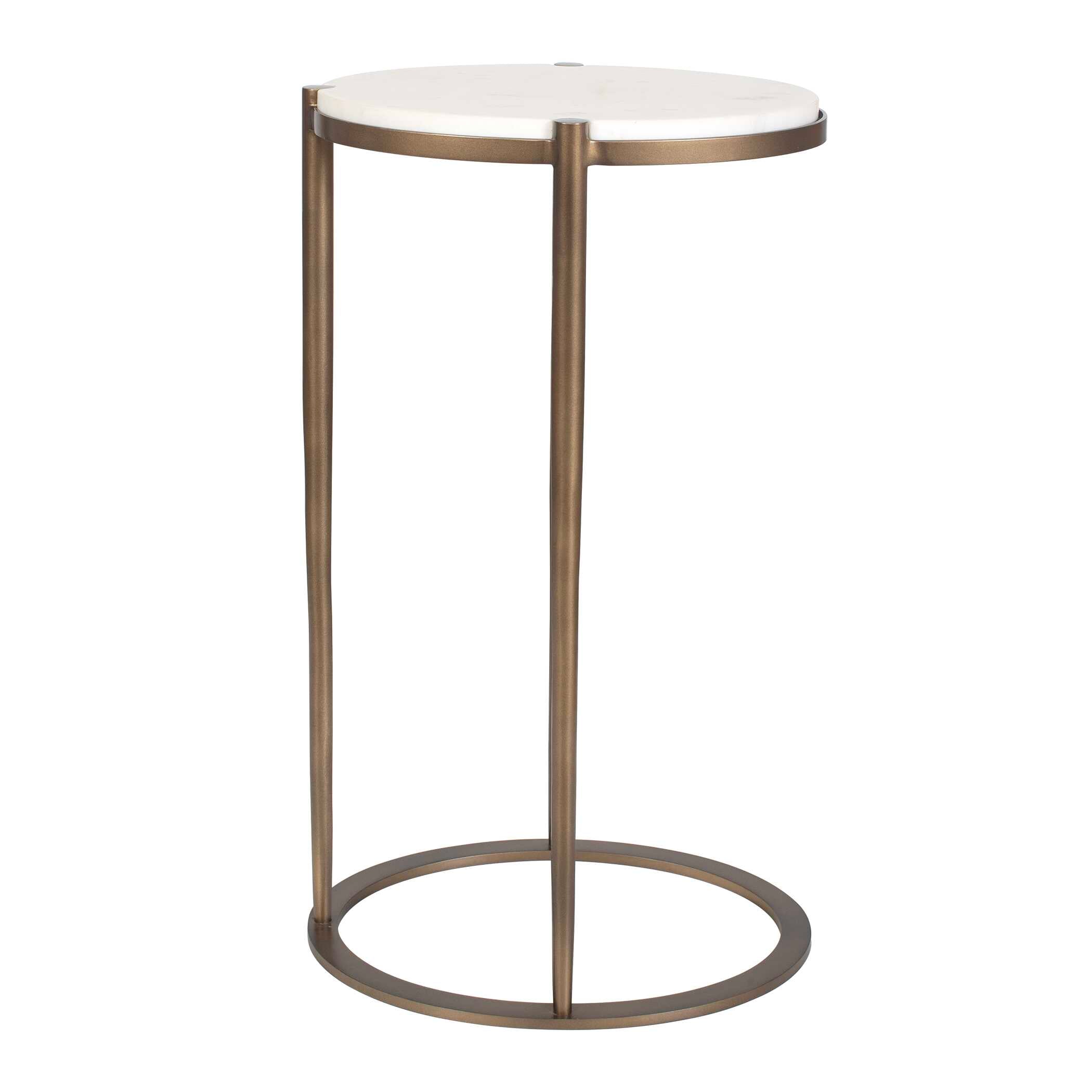 Mercier Round Marble Accent Table - Image 7