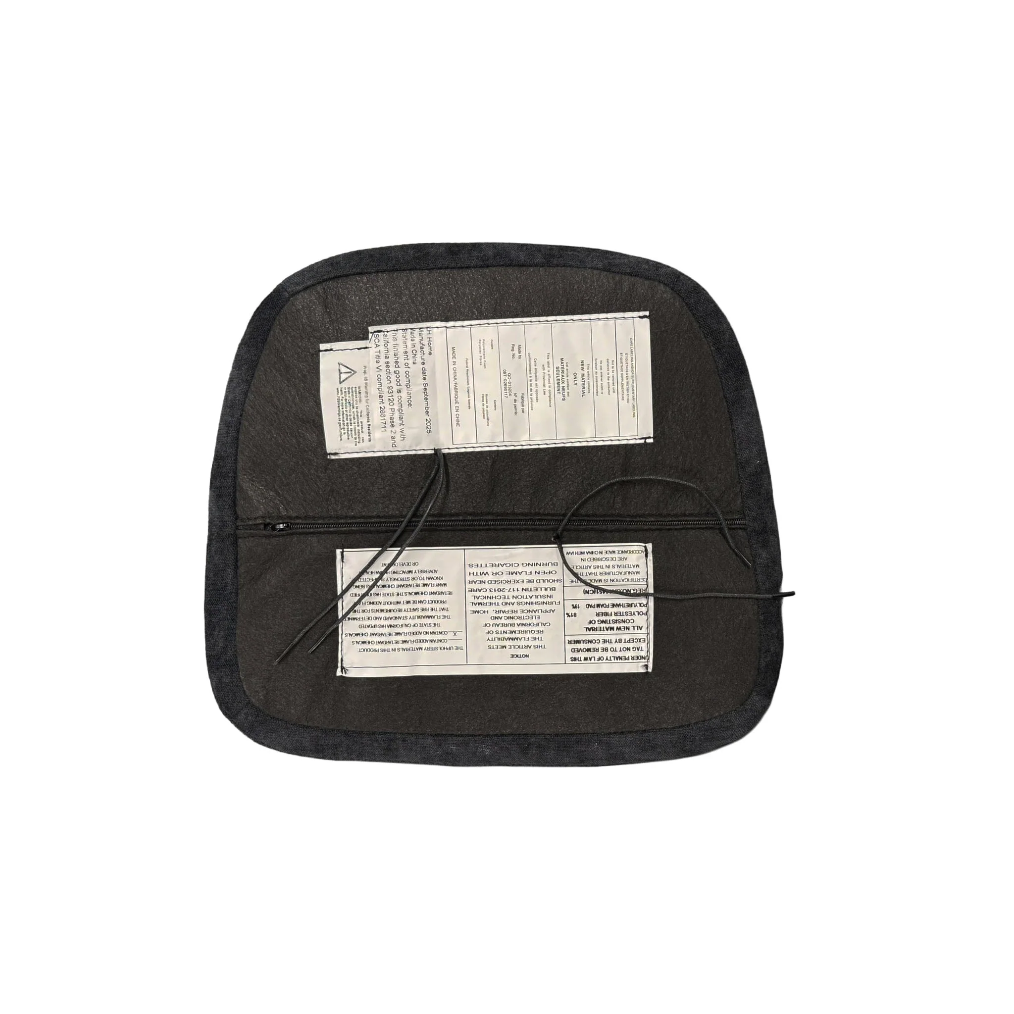 Metal Crossback Chair with Black Fabric Seat Cushion - Image 5