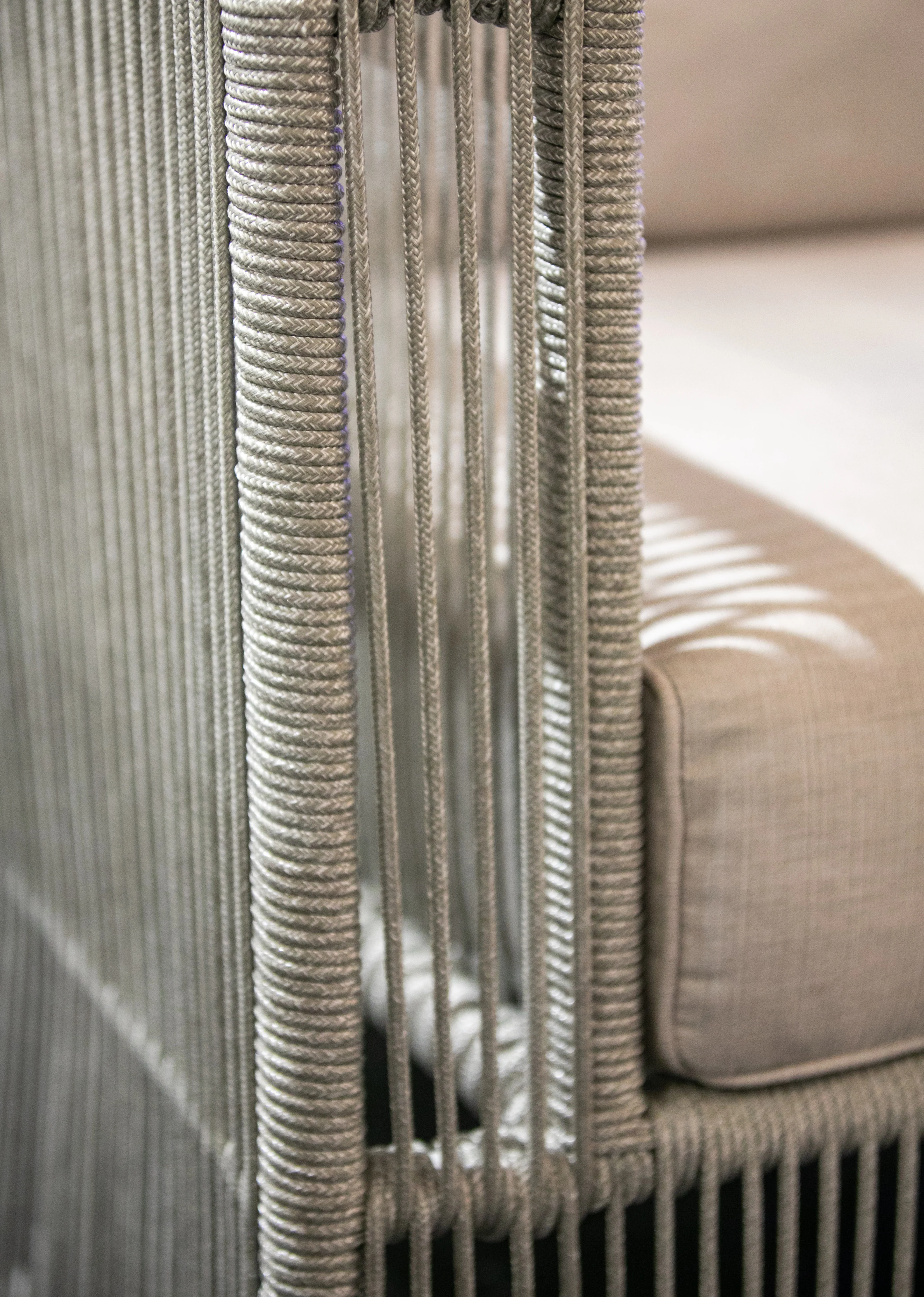 Miami Club Chair in Dupione Celeste w/ Self Welt - Image 3