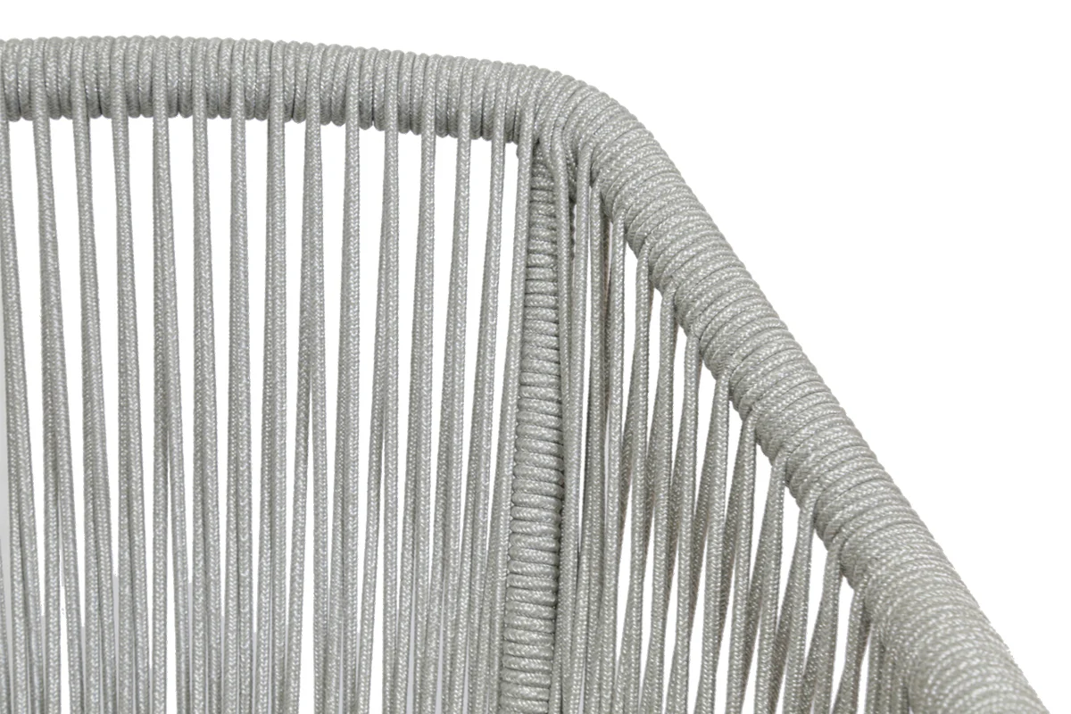 Miami Dining Chair in Dupione Celeste w/ Self Welt - Image 2