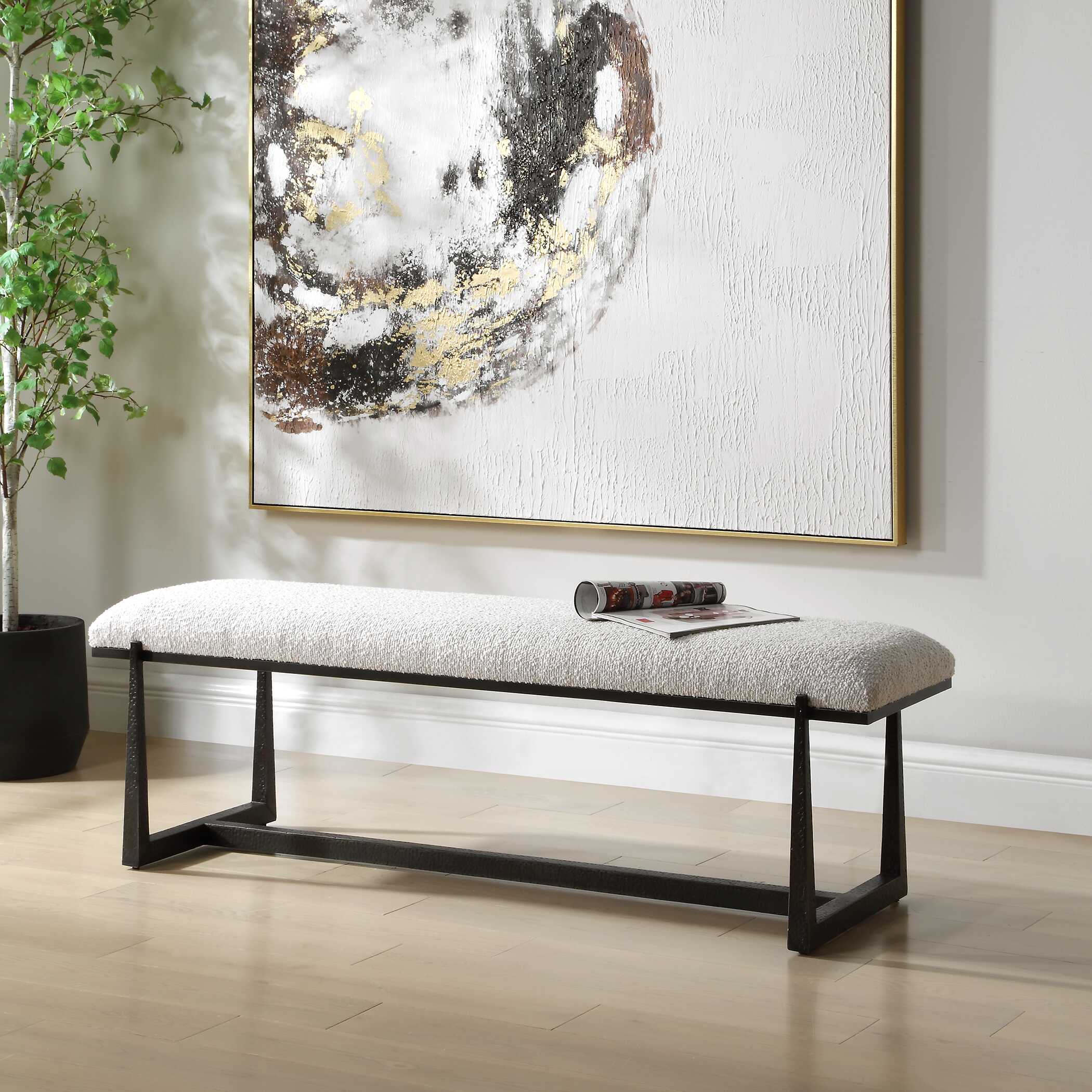 Midas Black Long Bench - Image 3