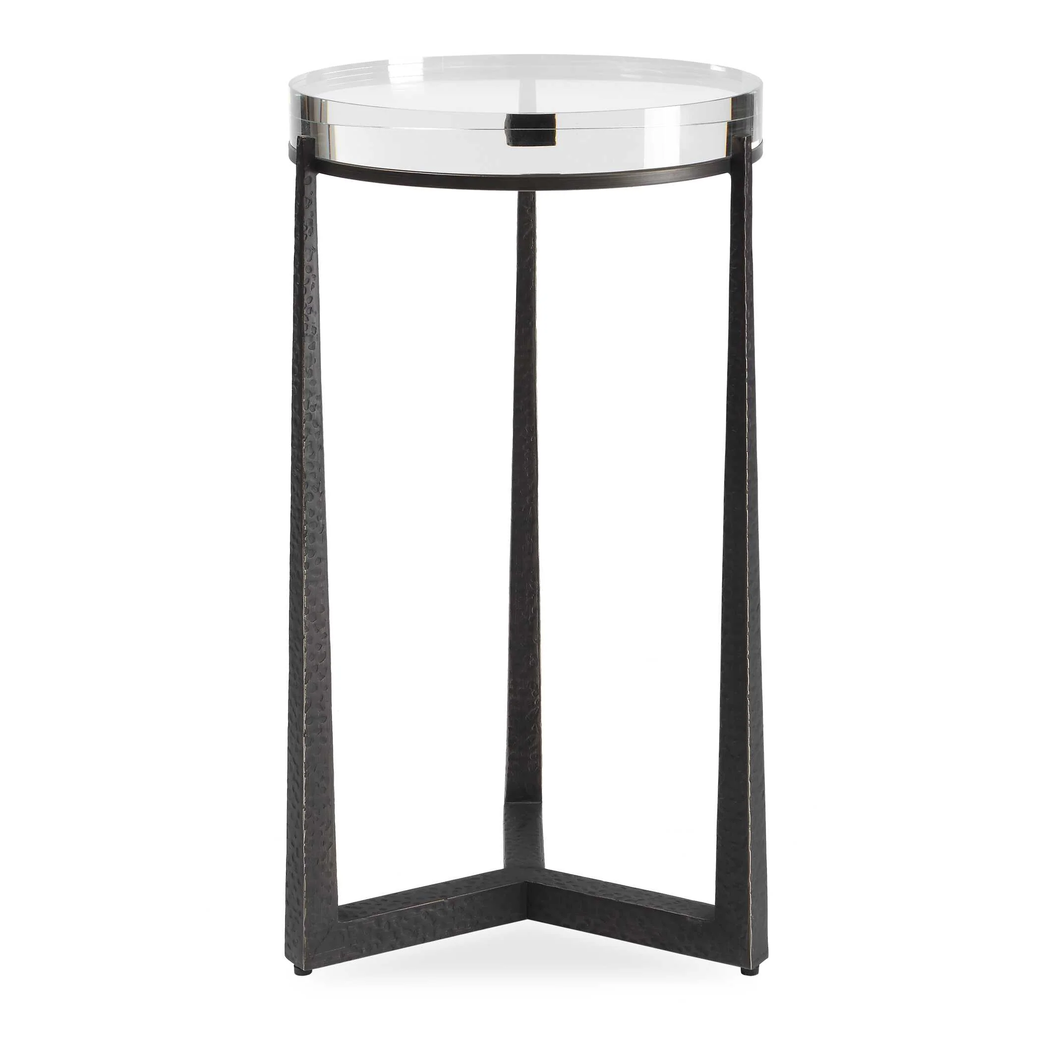 Midas Dark Bronze Round Accent Table