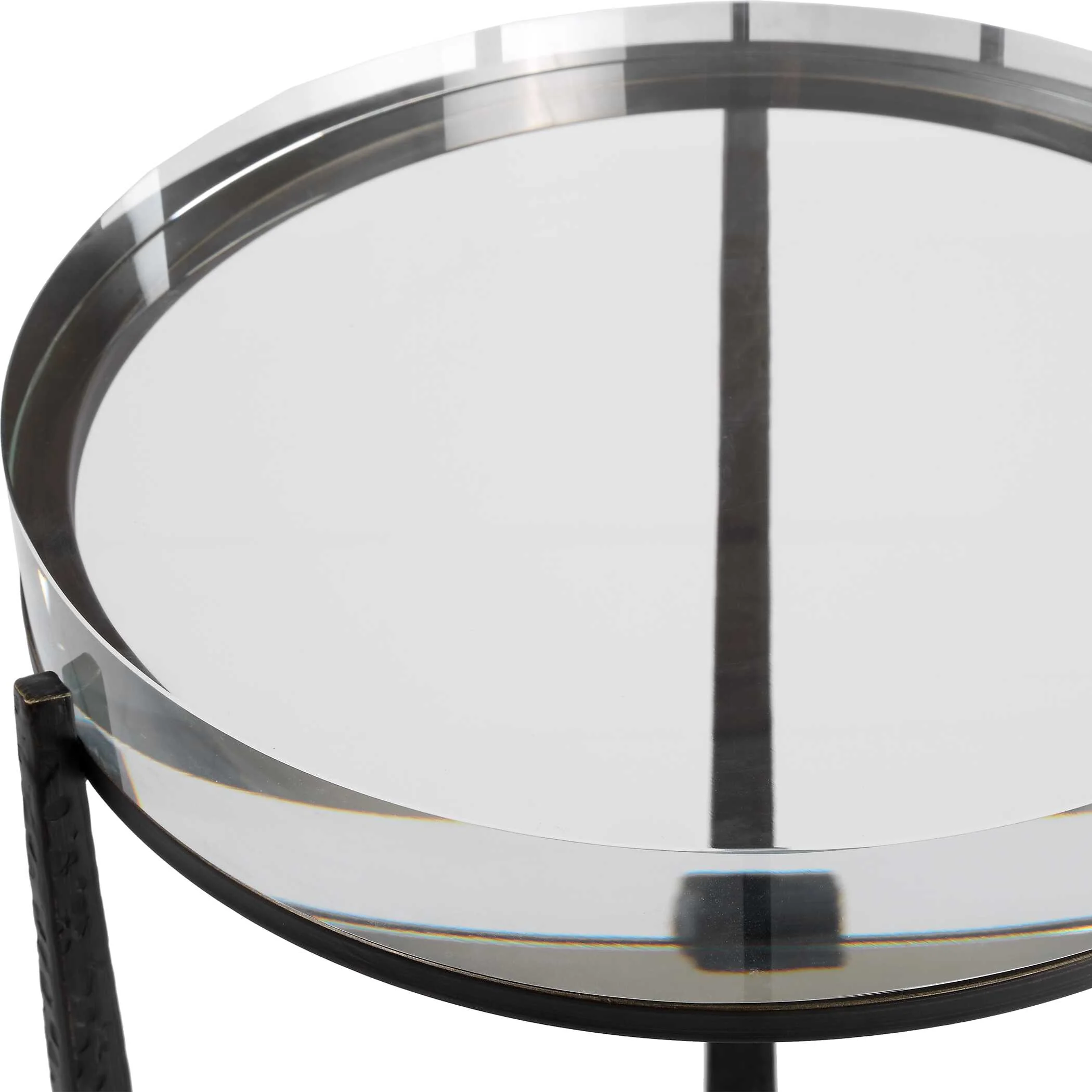 Midas Dark Bronze Round Accent Table - Image 6