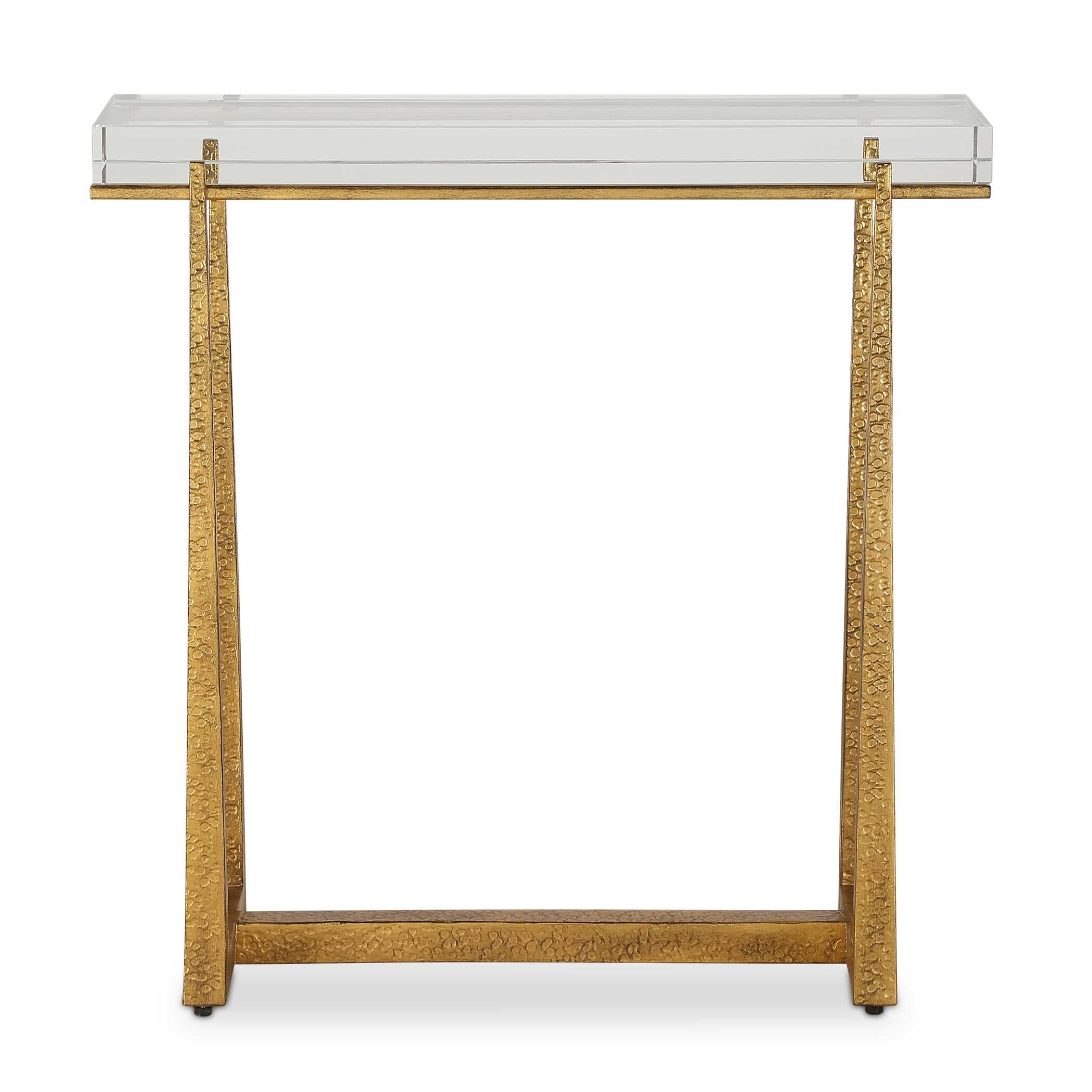 Midas Thick Crystal Accent Table