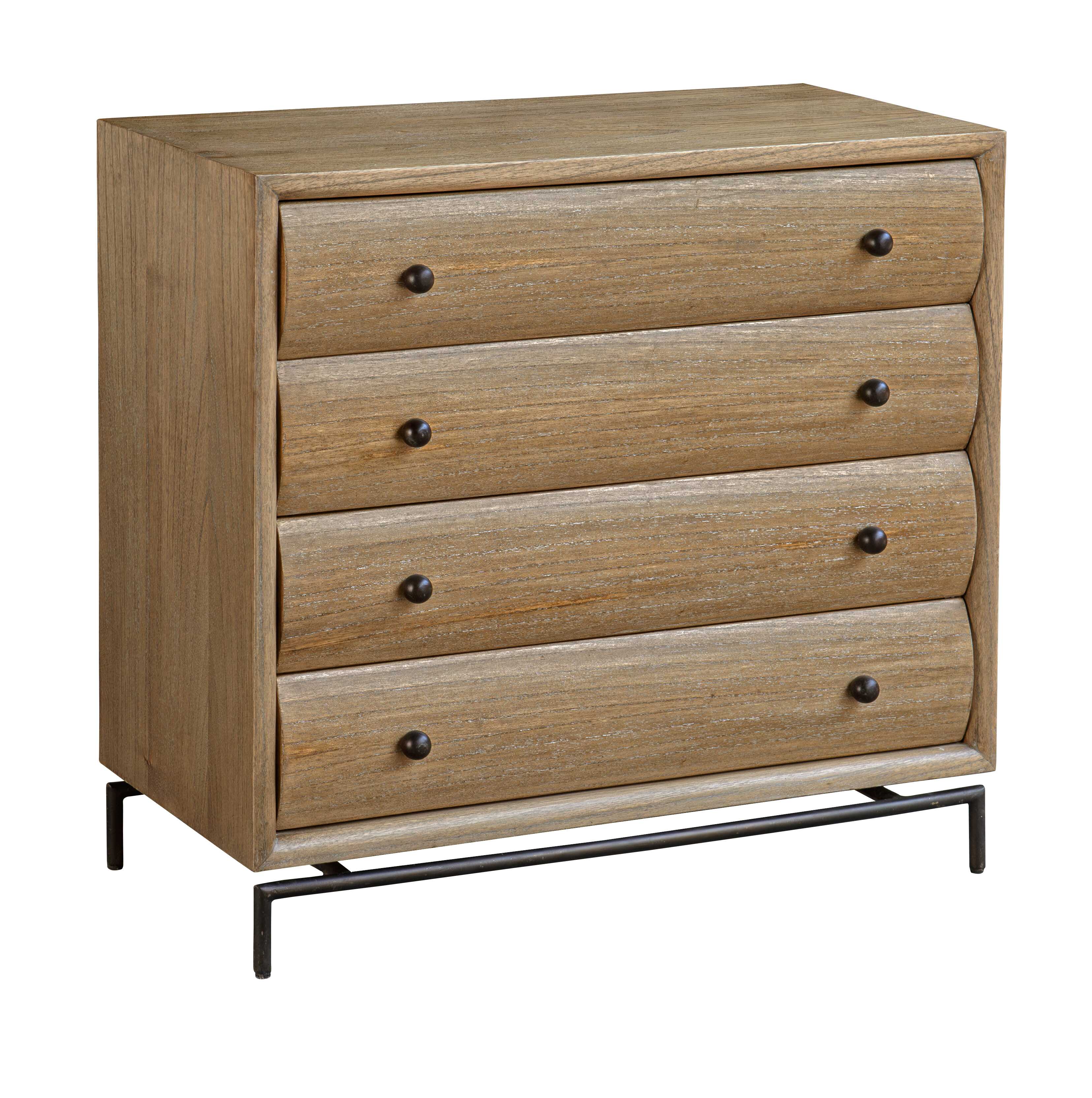 Millard Curved 4 Drawer Chest - Image 3