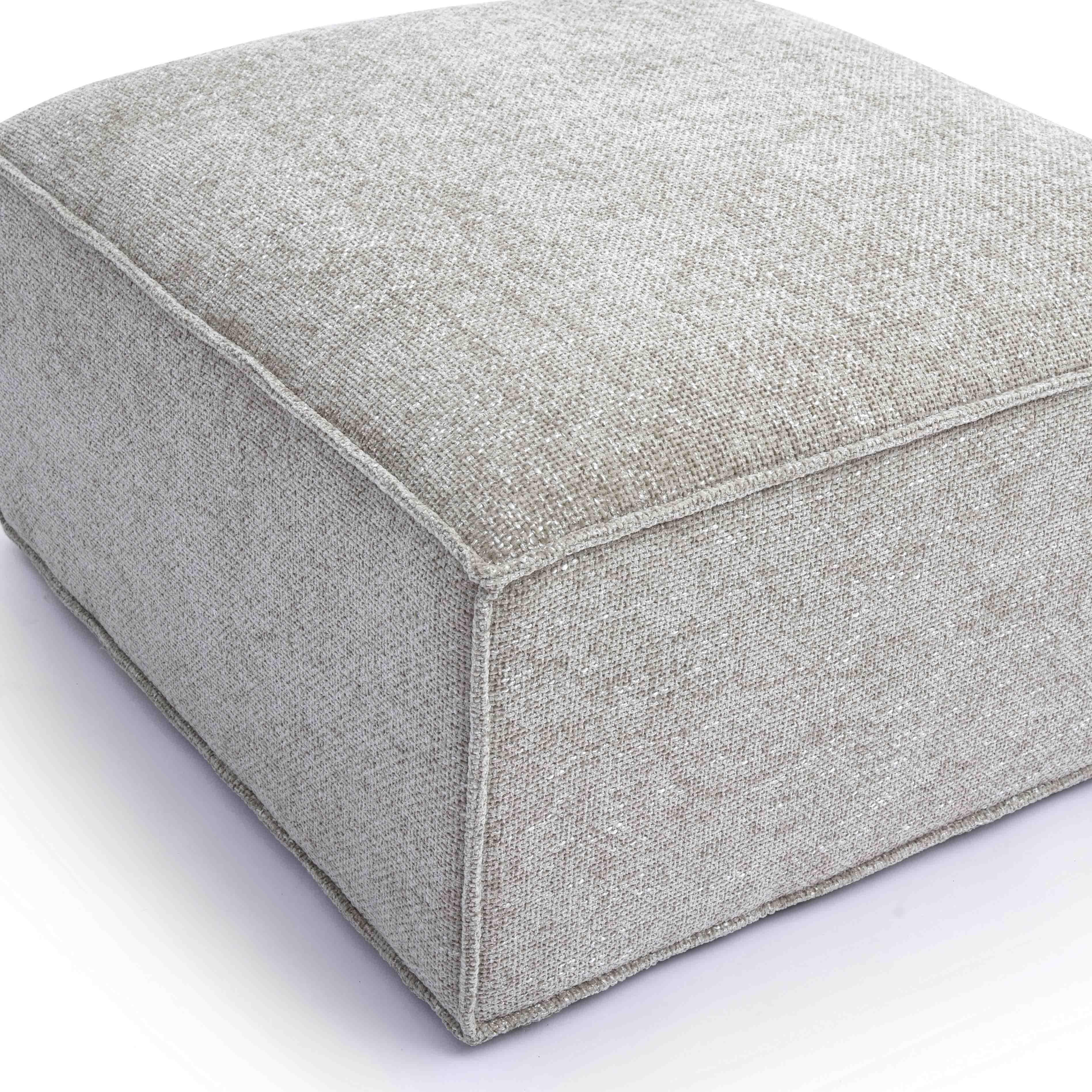 Mindy Performance Chenille Basketweave Ottoman - Image 11