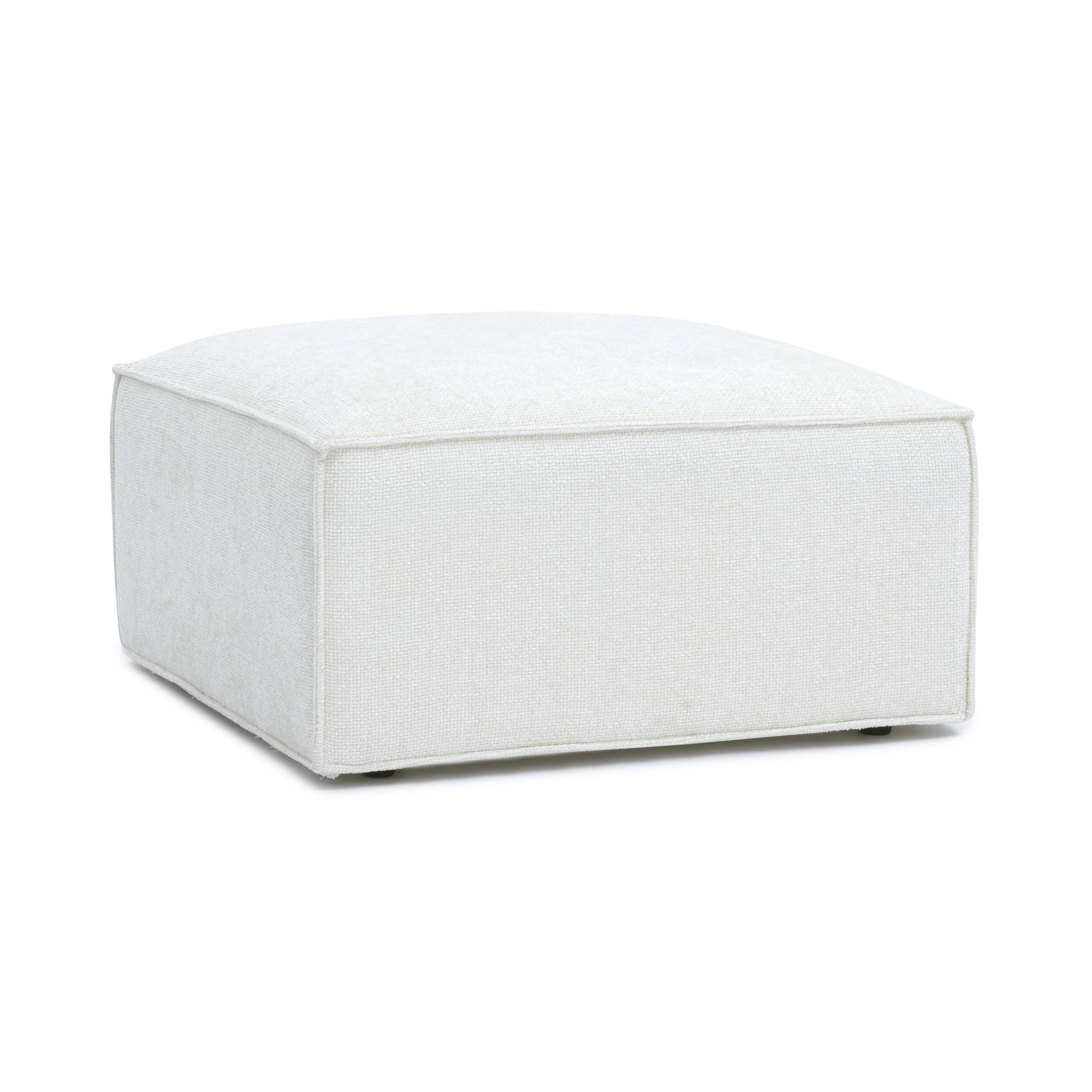 Mindy Performance Chenille Basketweave Ottoman - Image 3