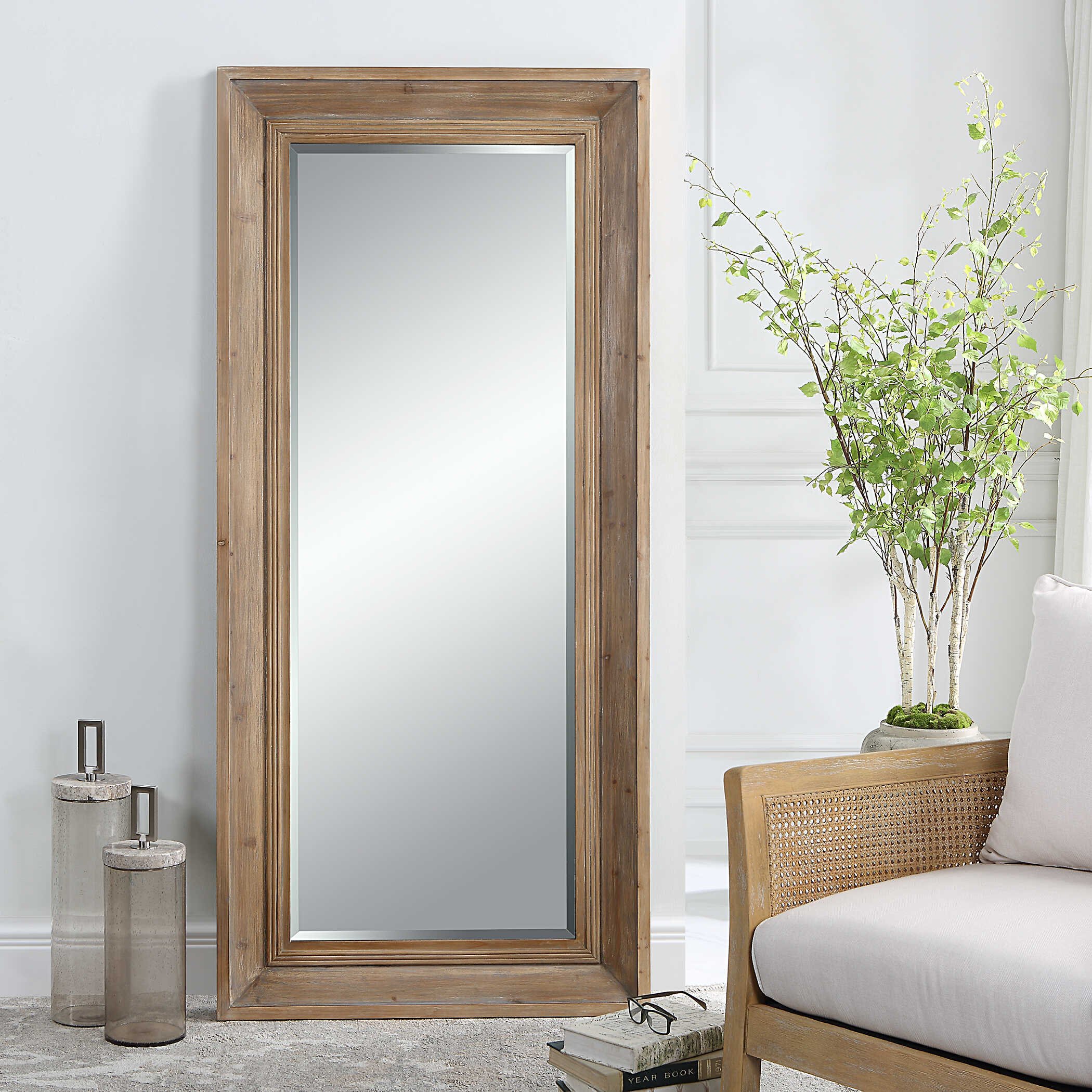 Missoula Large Natural Wood Mirror - Image 2