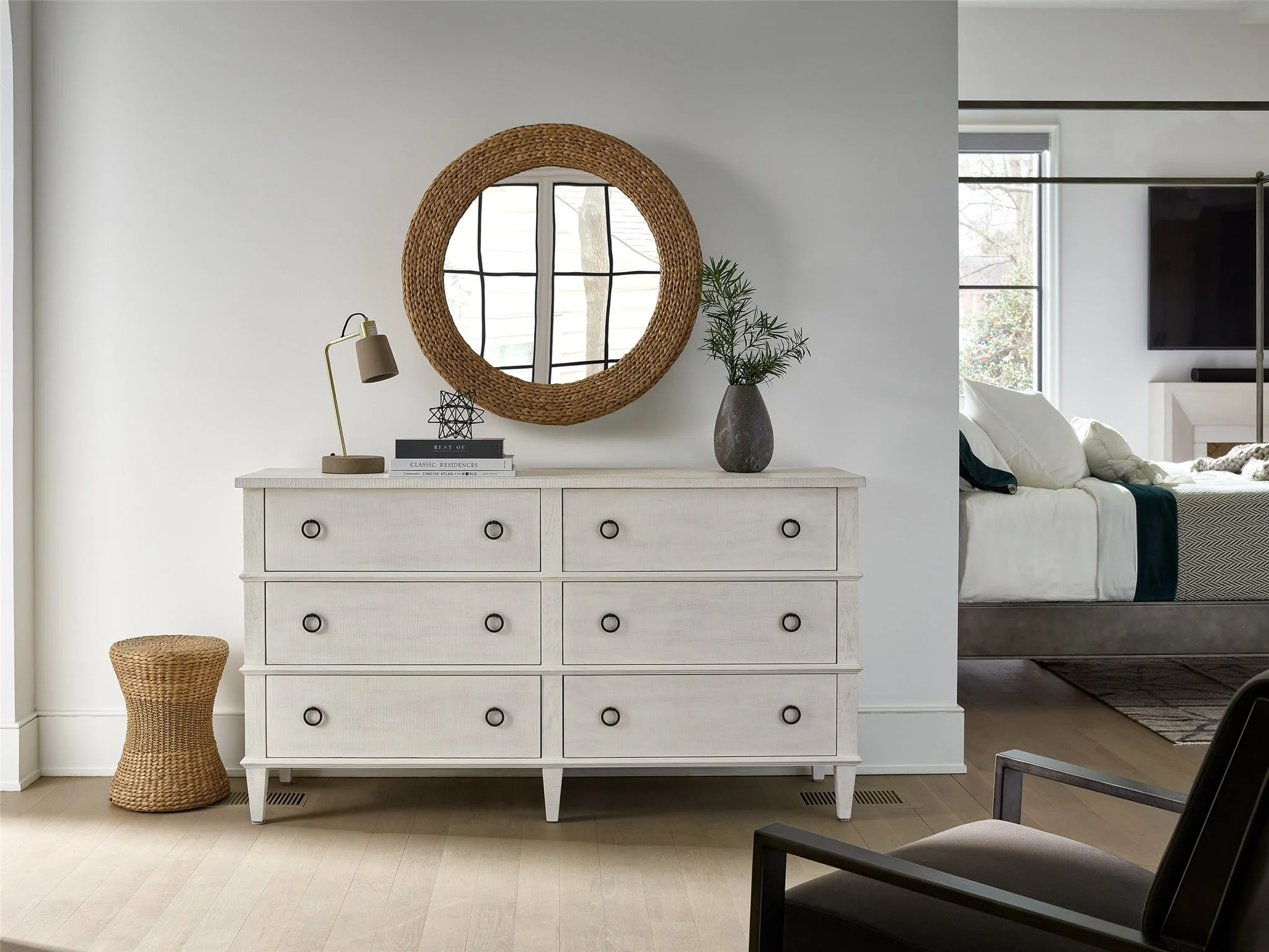 Modern Farmhouse 6 Drawer Dresser - Image 2