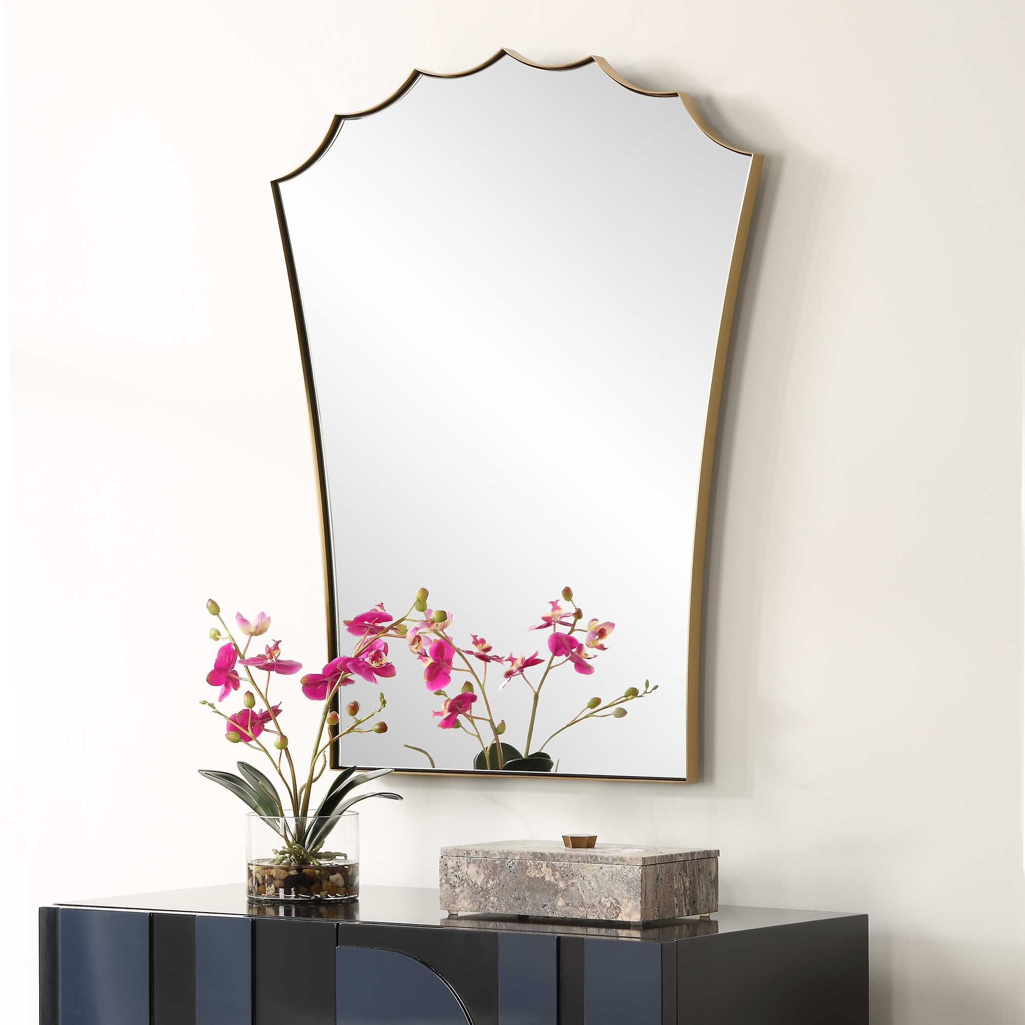 Monarch Scalloped Arched Vanity Mirror - Image 3