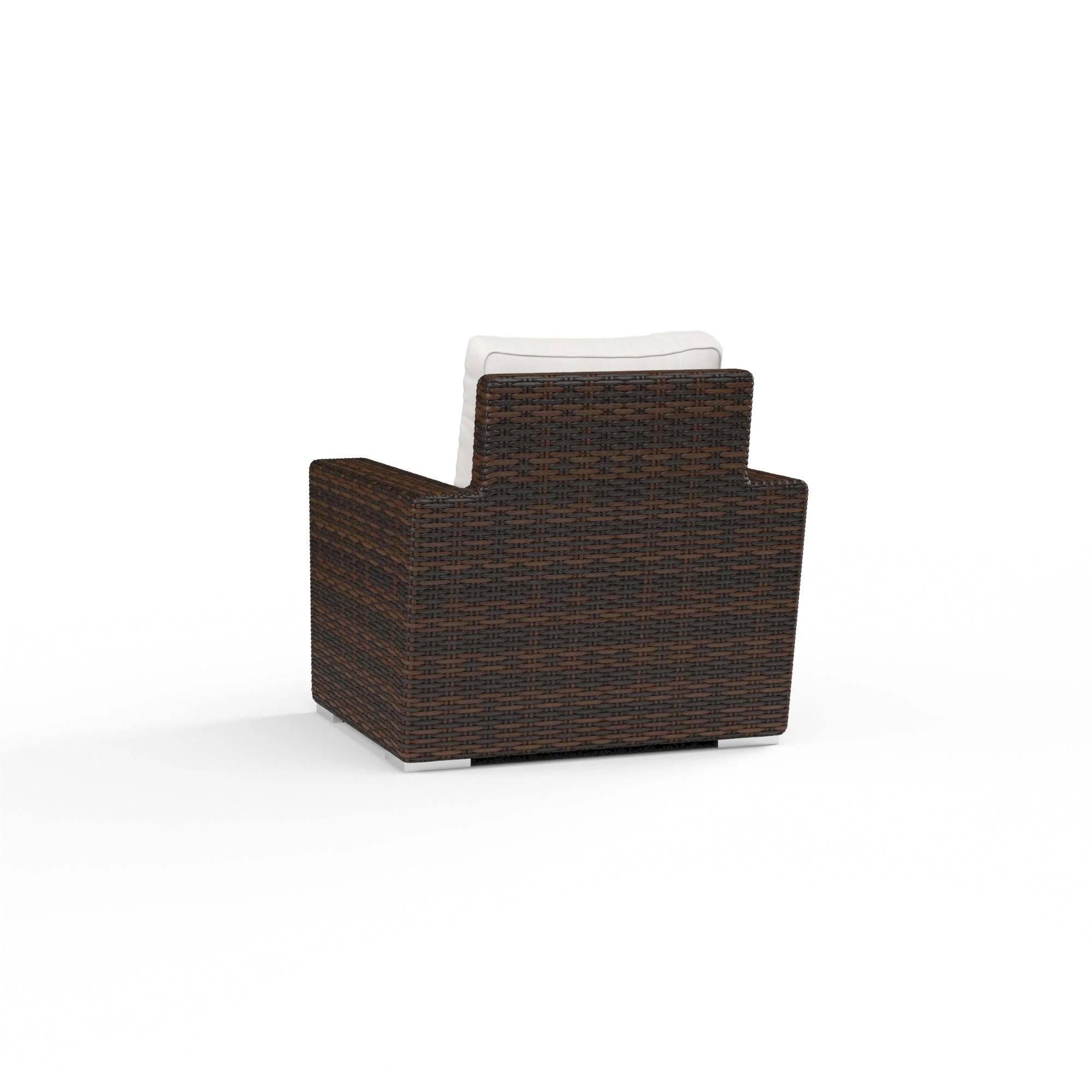 Montecito Club Chair in Canvas Flax w/ Self Welt - Image 3