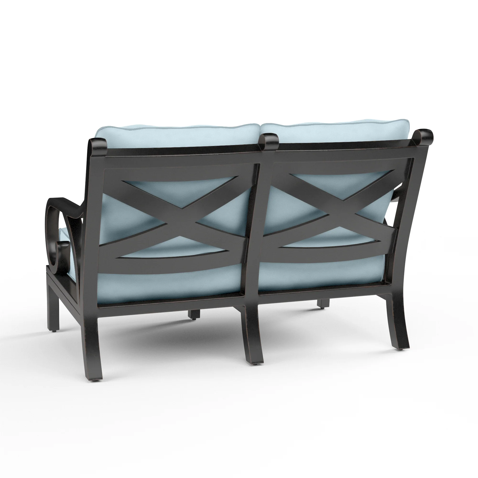 Monterey Loveseat in Canvas Skyline w/ Self Welt - Image 3