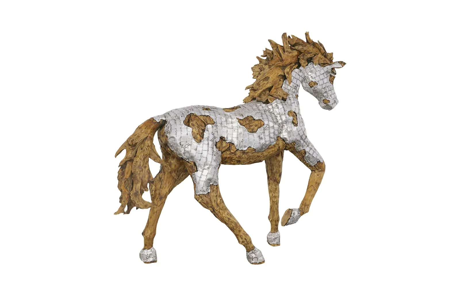 Mustang Horse Armored Sculpture - Image 2
