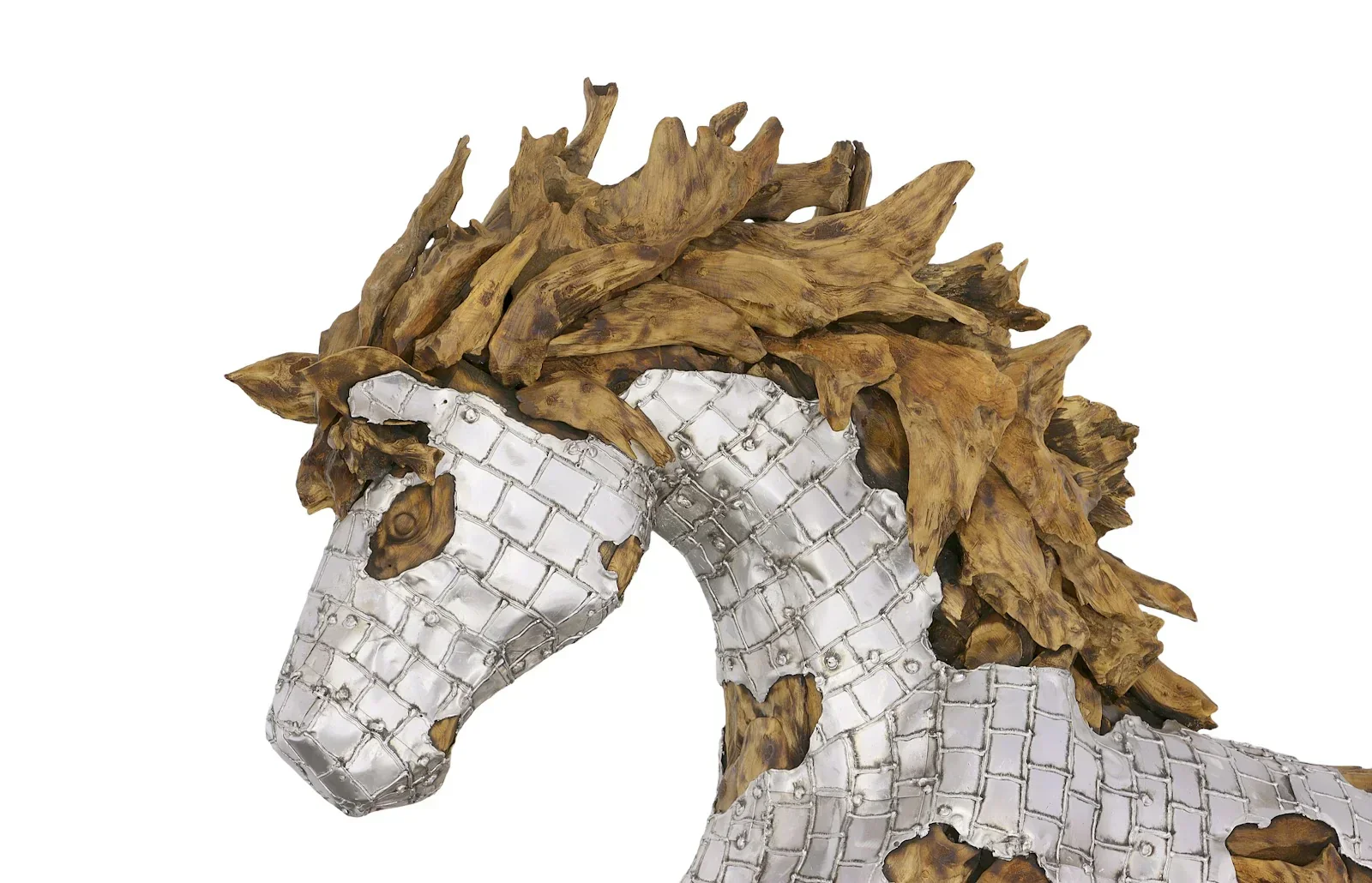 Mustang Horse Armored Sculpture - Image 3