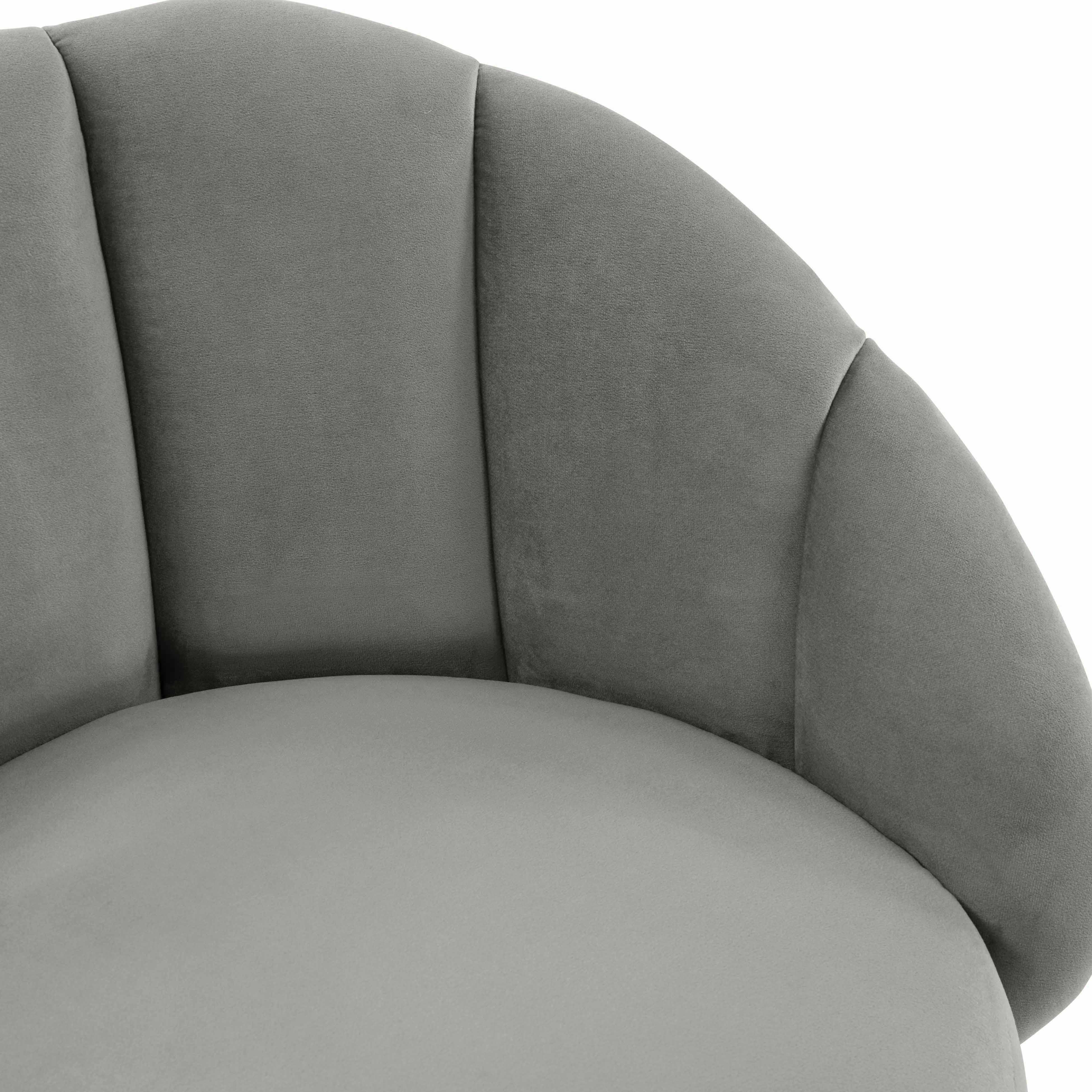 Myla Light Grey Swivel Counter Stool - Image 5
