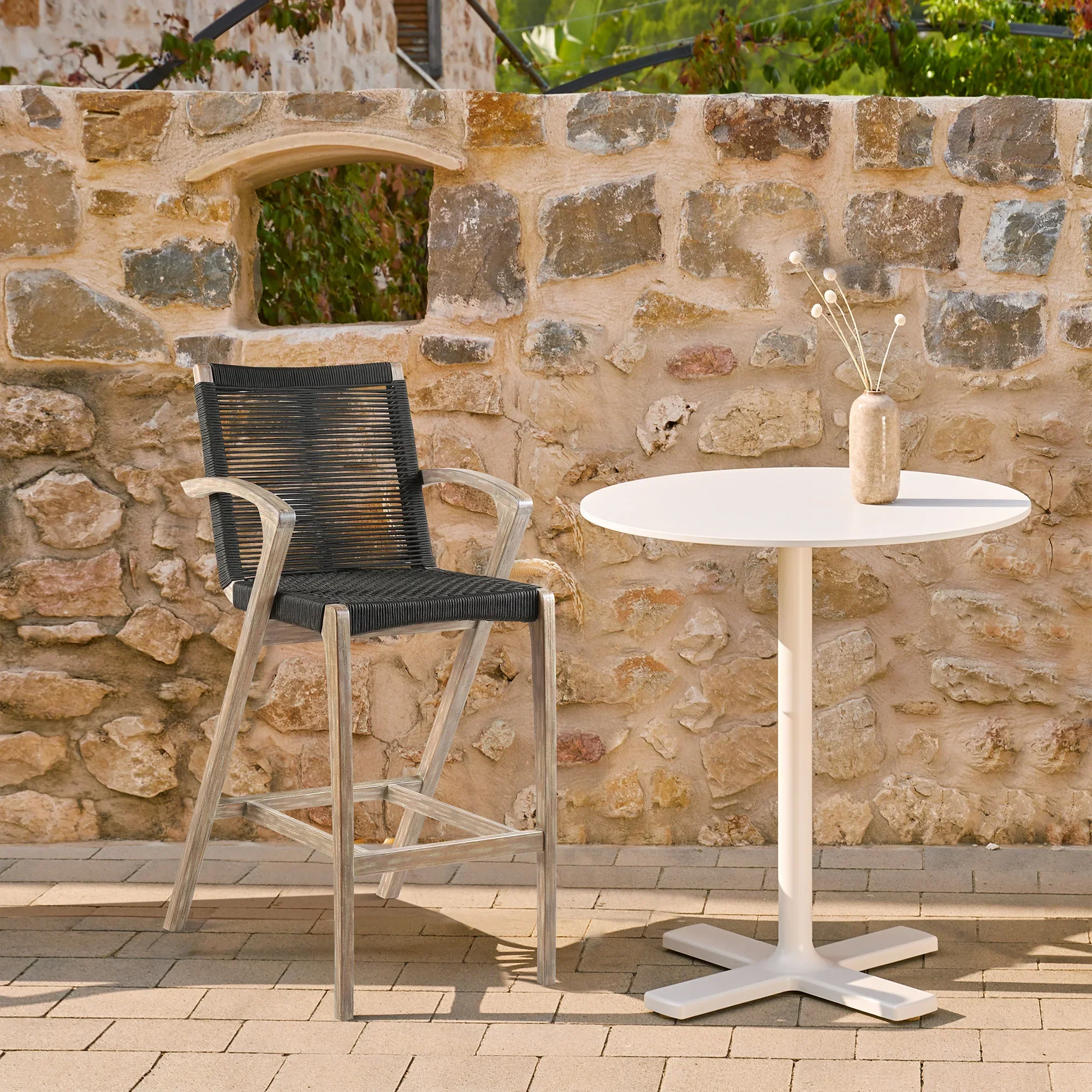 Nabila Outdoor Counter Stool 28" - Set of 2 - Image 2