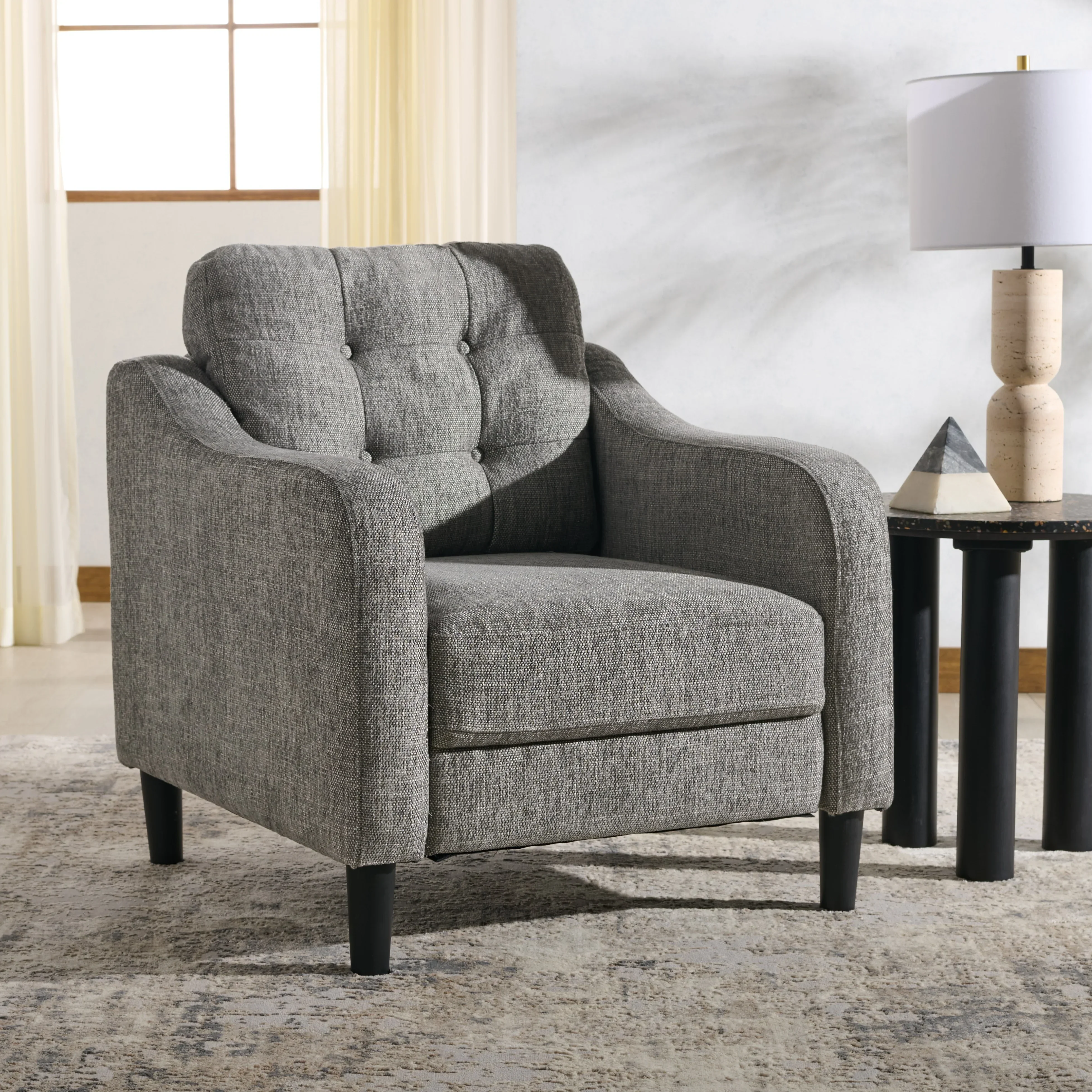 Nathaniel Tufted Back Accent Chair - Image 3