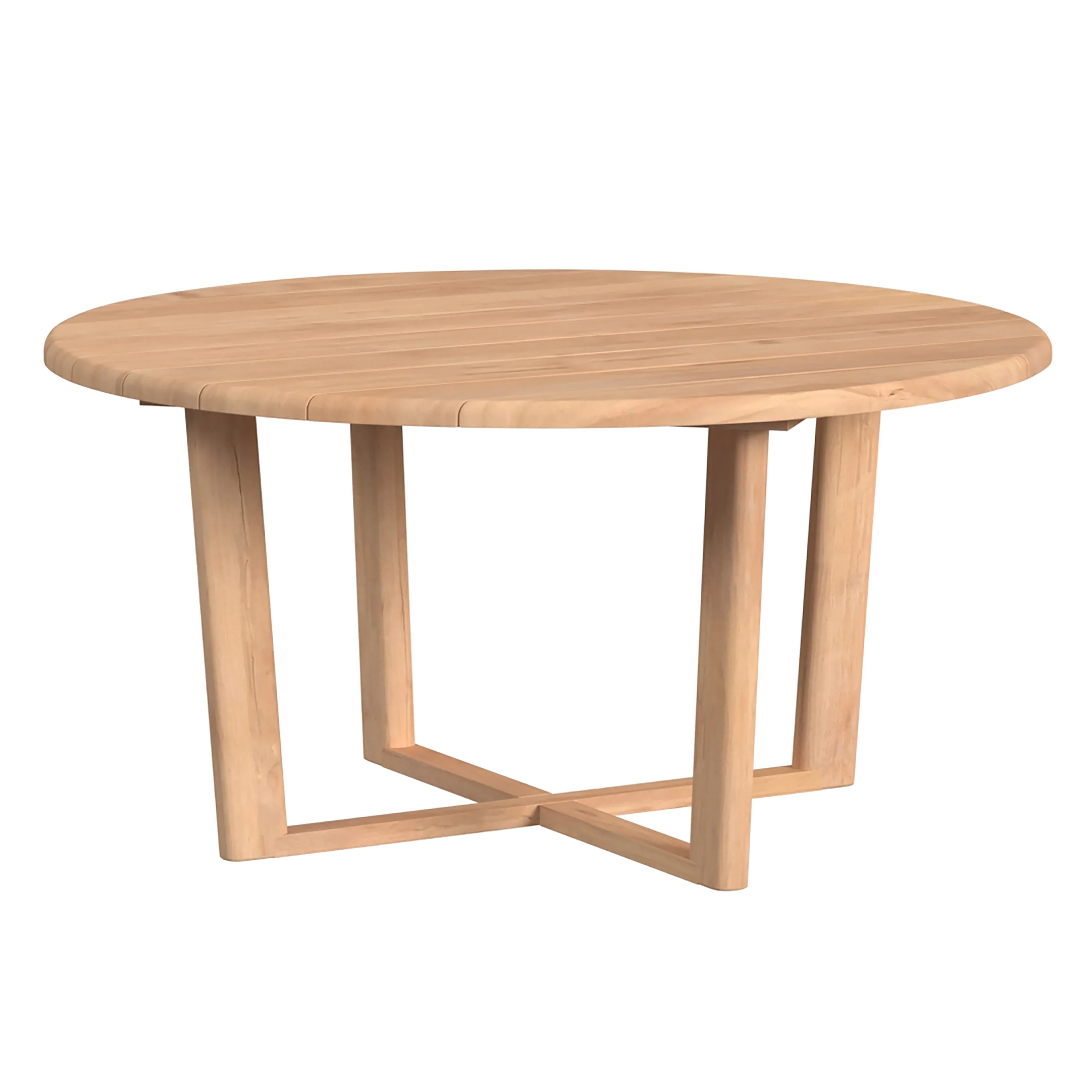 Natural Teak 56" Round Dining Table - Image 4