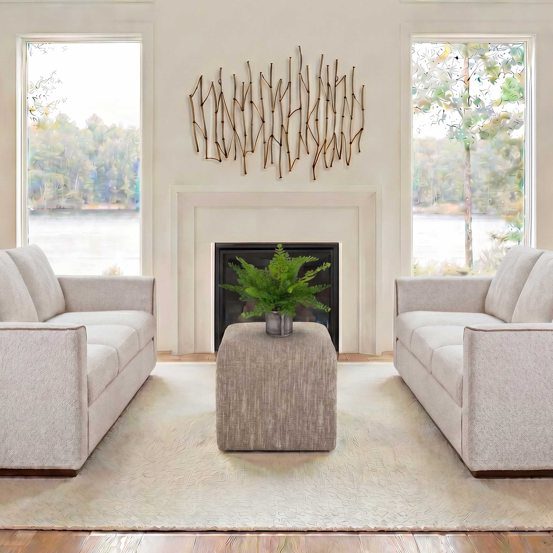 Nature's Rhythm Gold Metal Wall Decor - Image 2