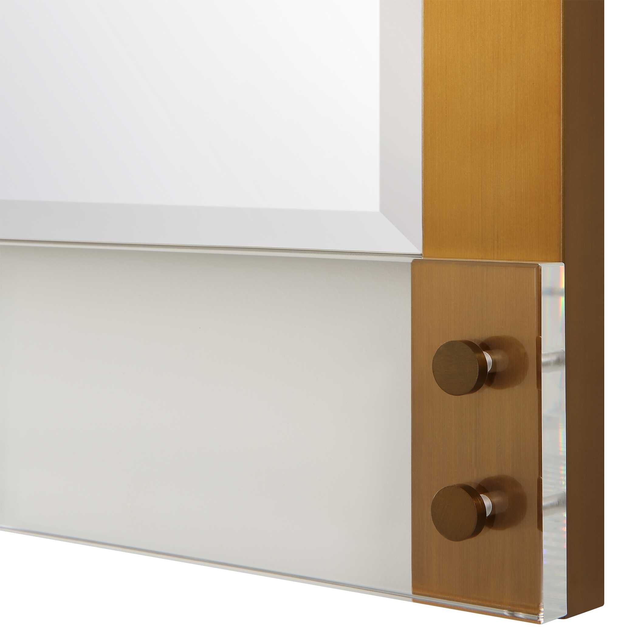 Nera Plated Brass Mirror - Image 5