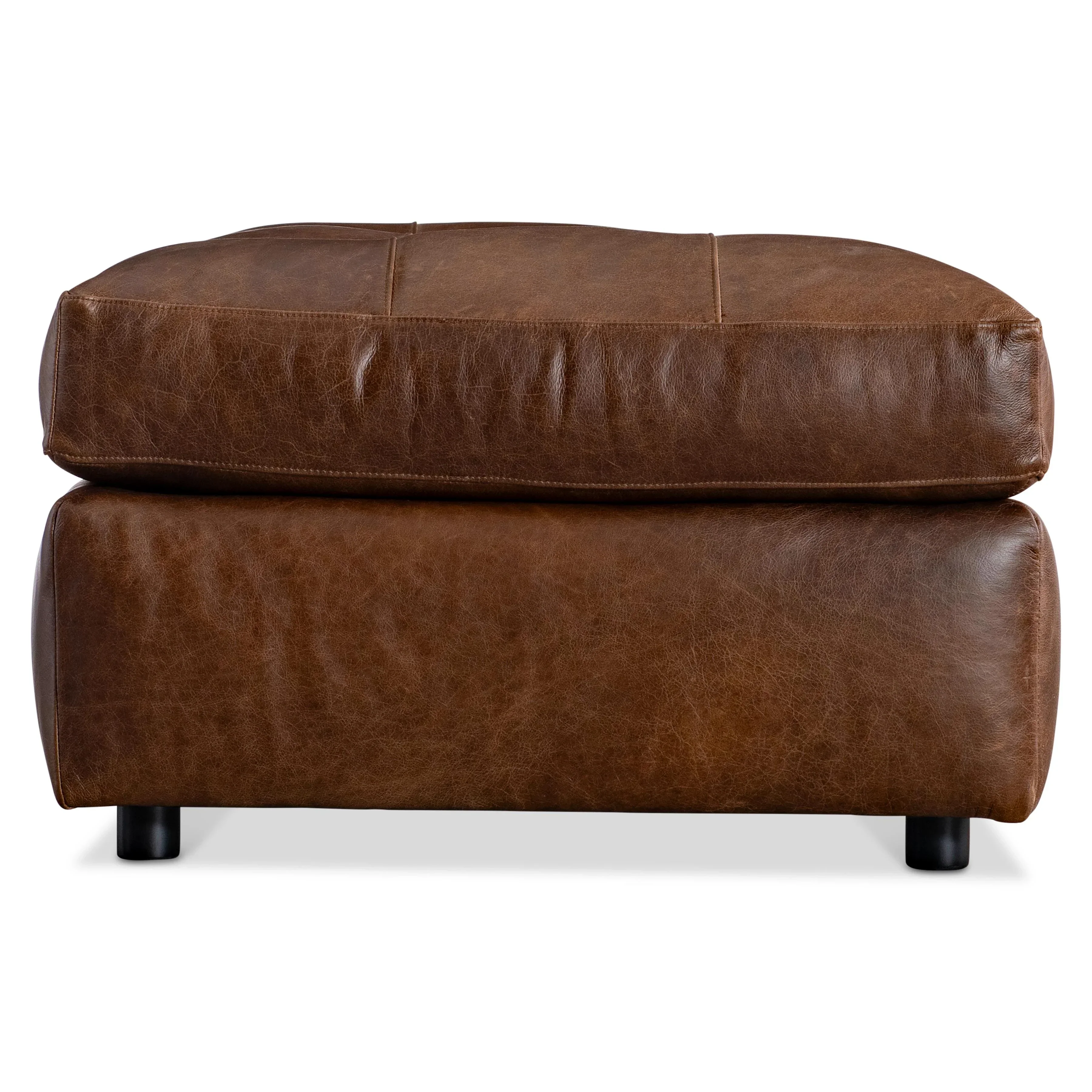Nest Leather Ottoman - Image 4