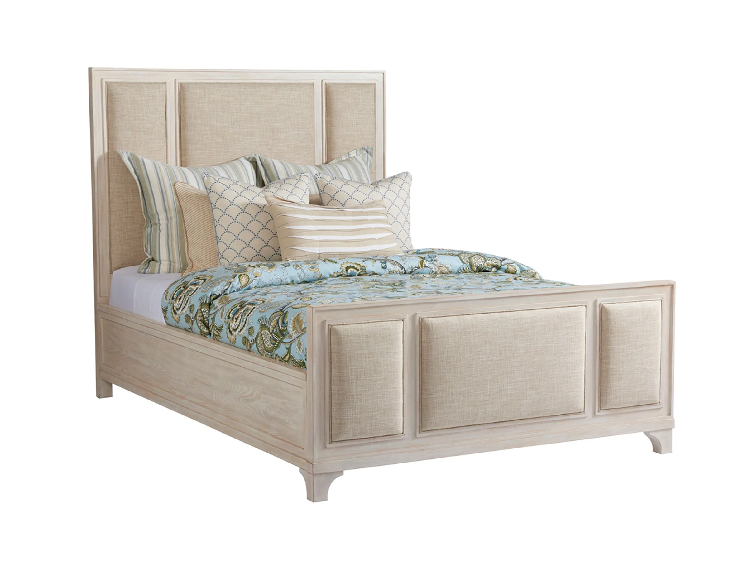 Newport Crystal Cove Upholstered Panel Bed Queen - Image 2
