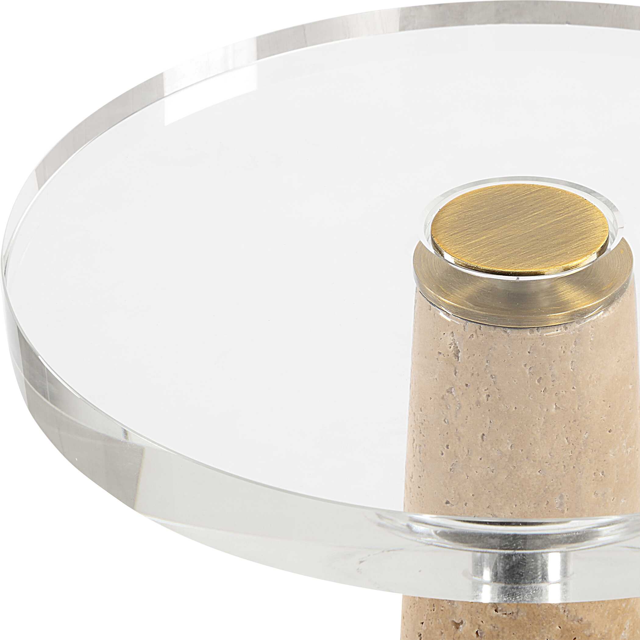 Niari Travertine Drink Table - Image 3