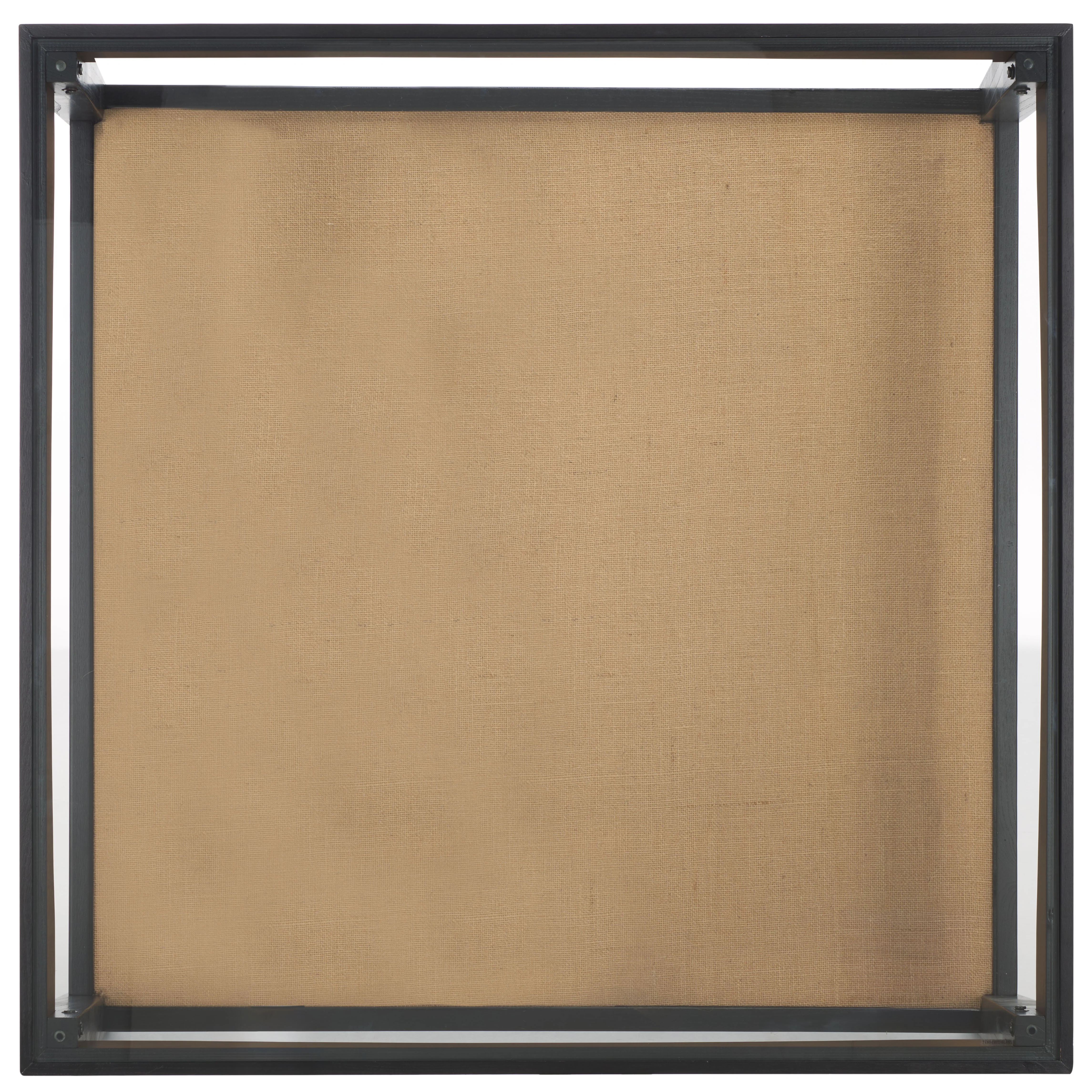 Nicolella Square Glass And Linen Coffee Table - Image 8