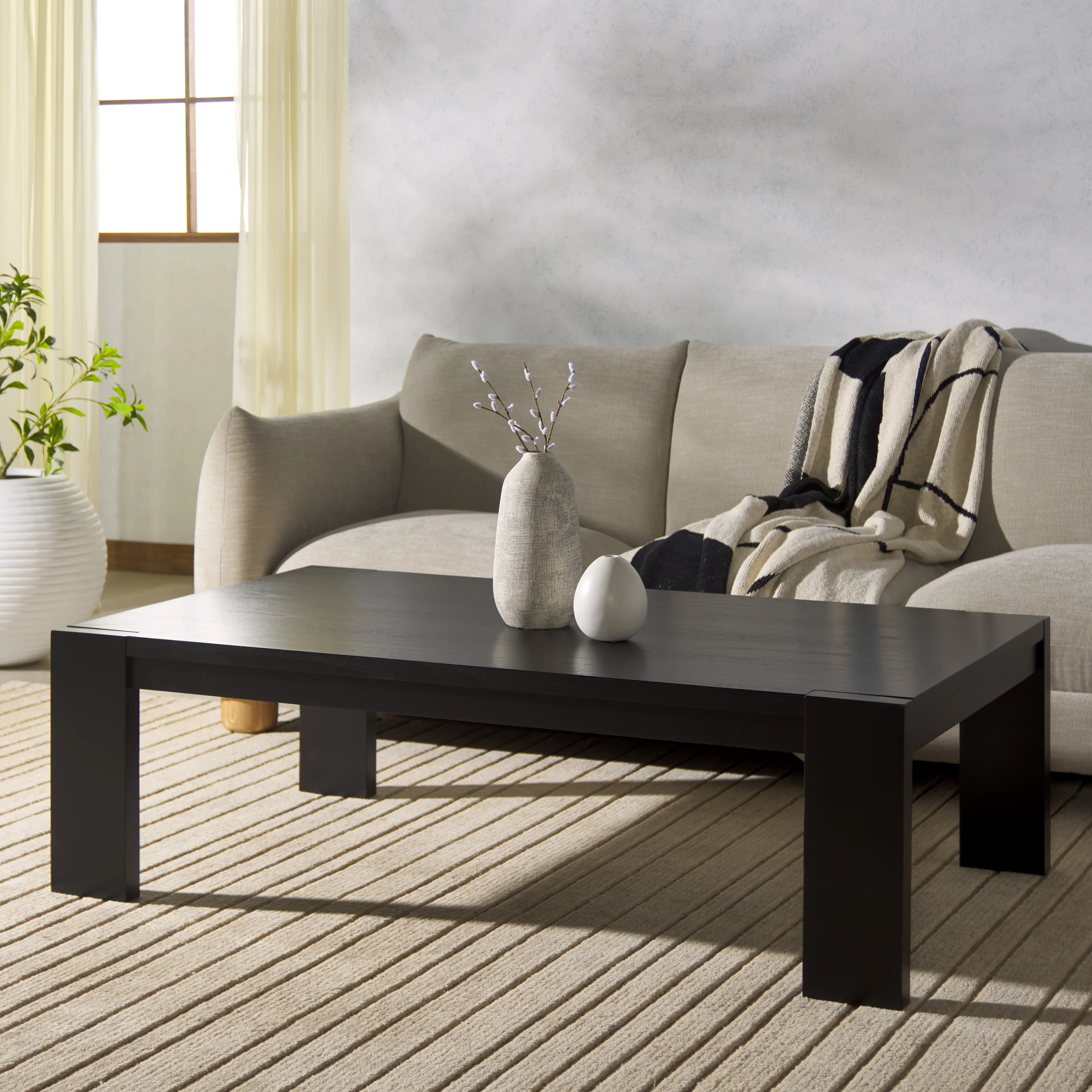Nikole Rectangle Wood Coffee Table - Image 2