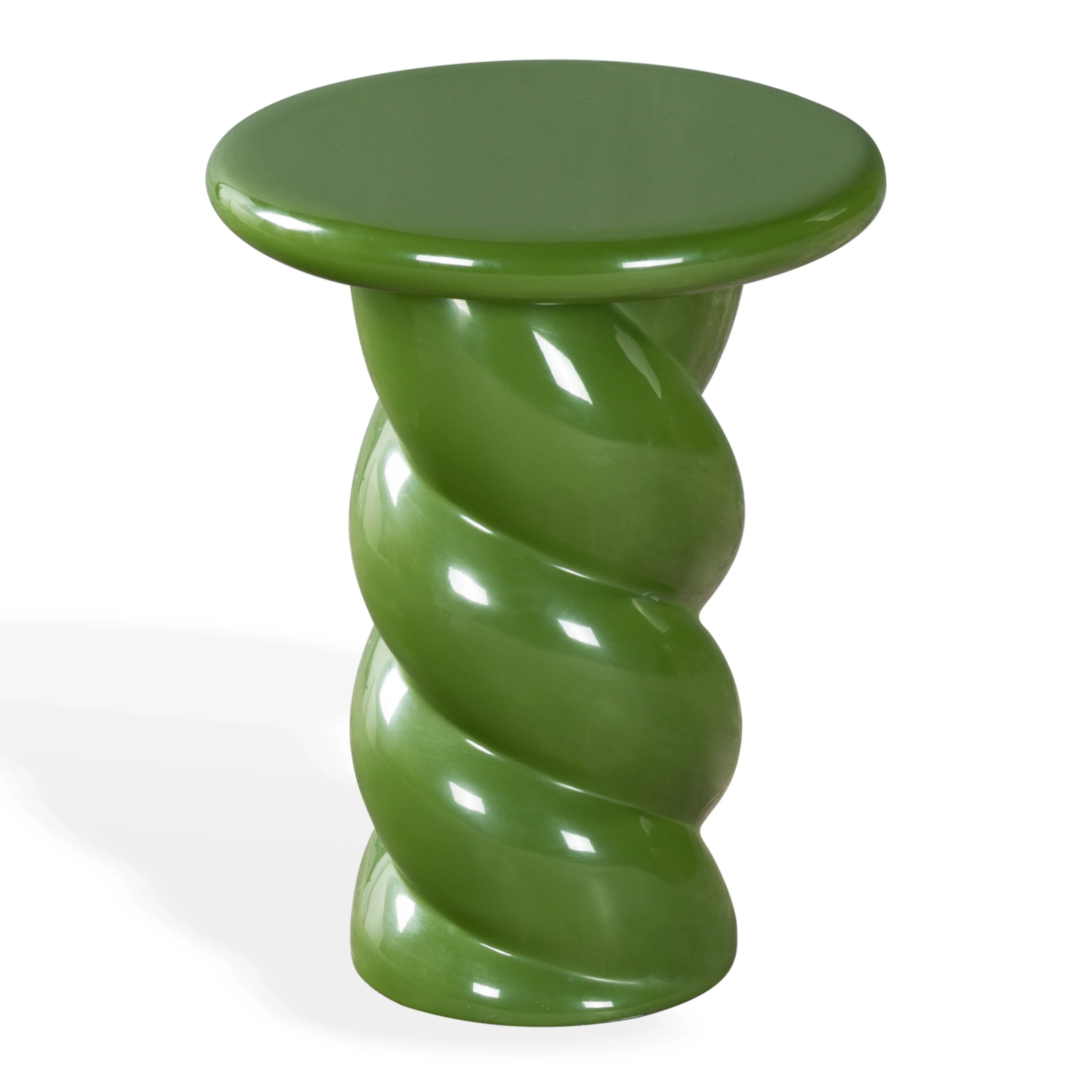 Noelly Concrete High Gloss Finish Accent Table - Image 4