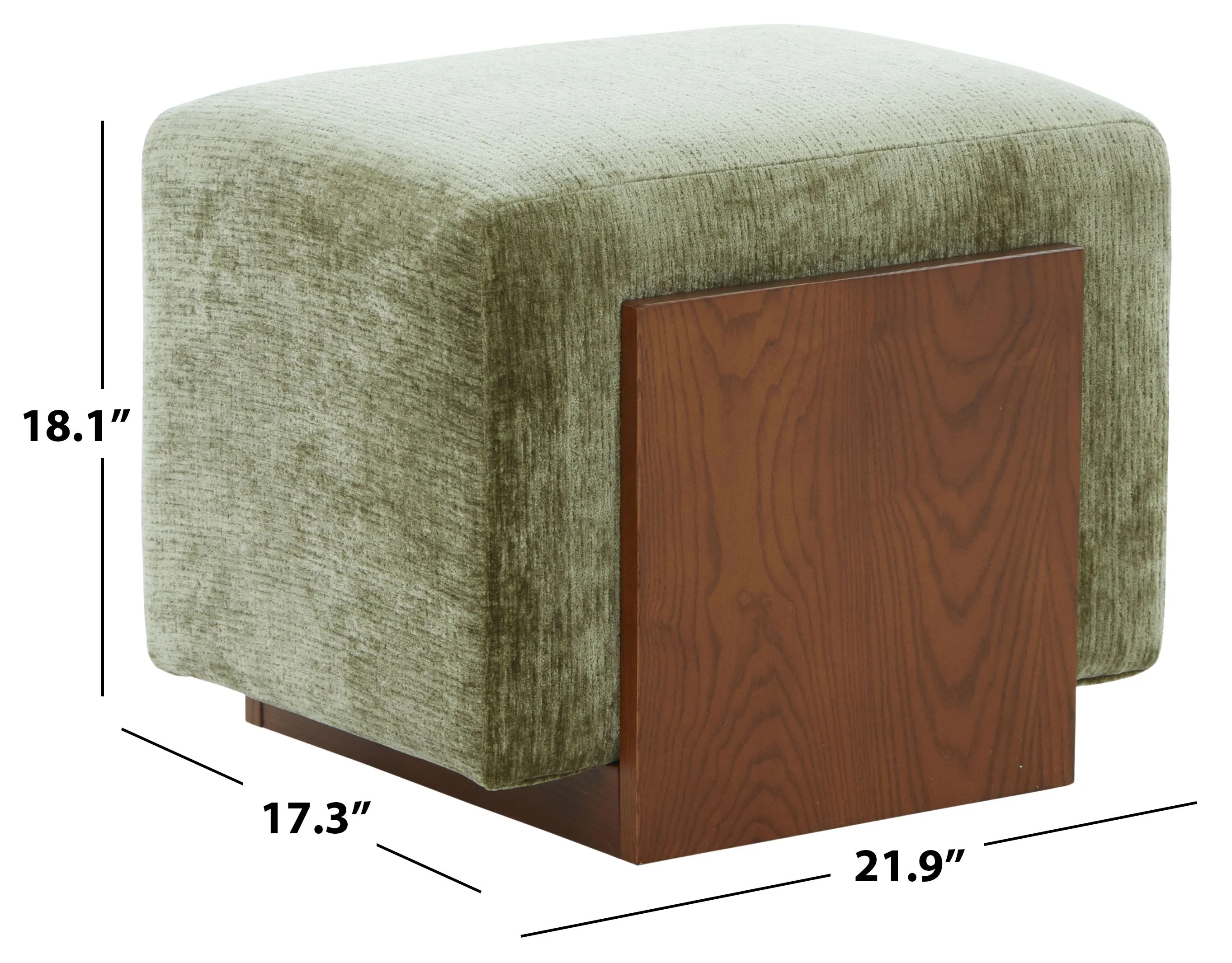 Norabeth Chenille Ottoman - Image 18