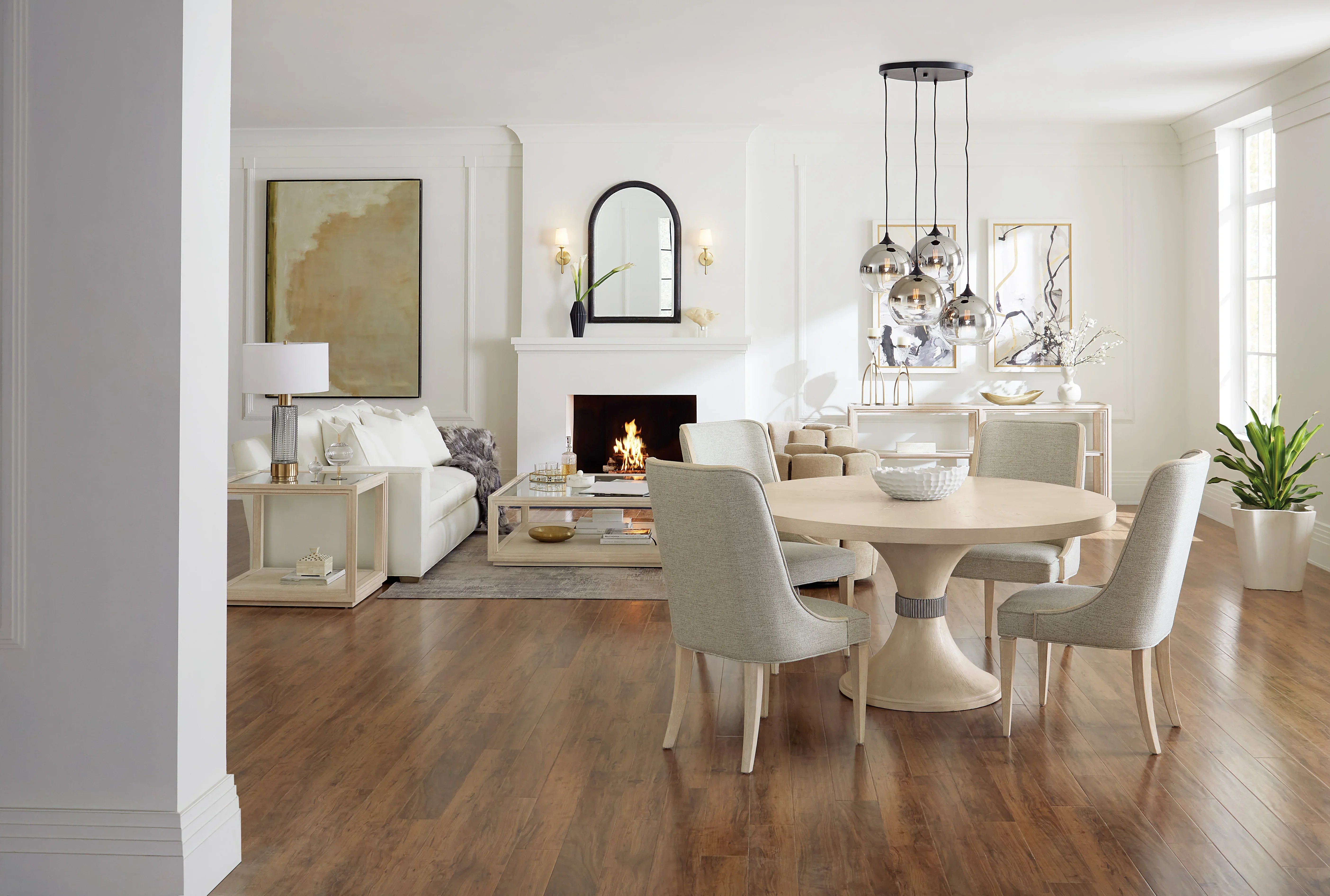 Nouveau Chic Round Pedestal Dining Table - Image 5