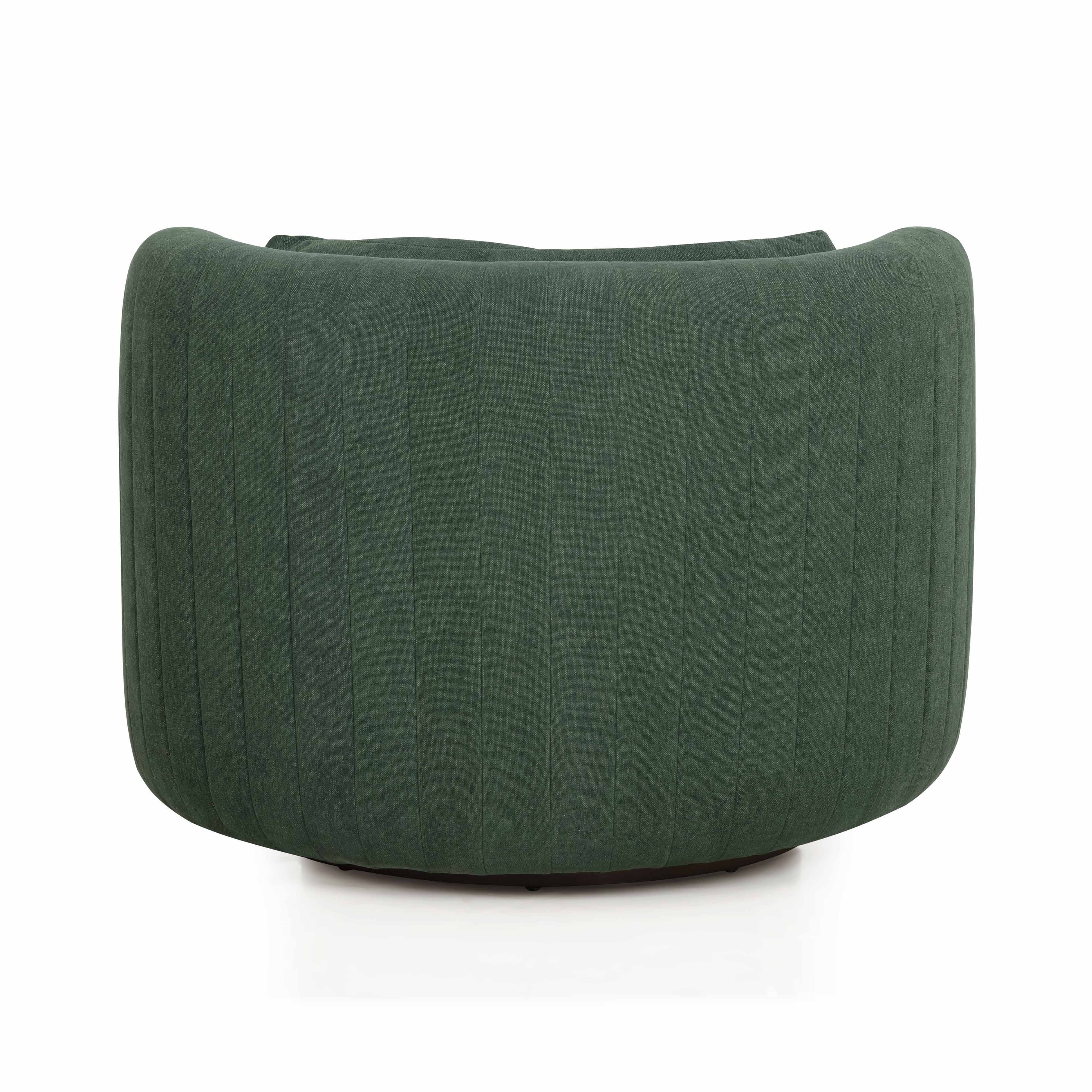 Nura Contract-Grade Chenille Swivel Accent Chair - Image 5