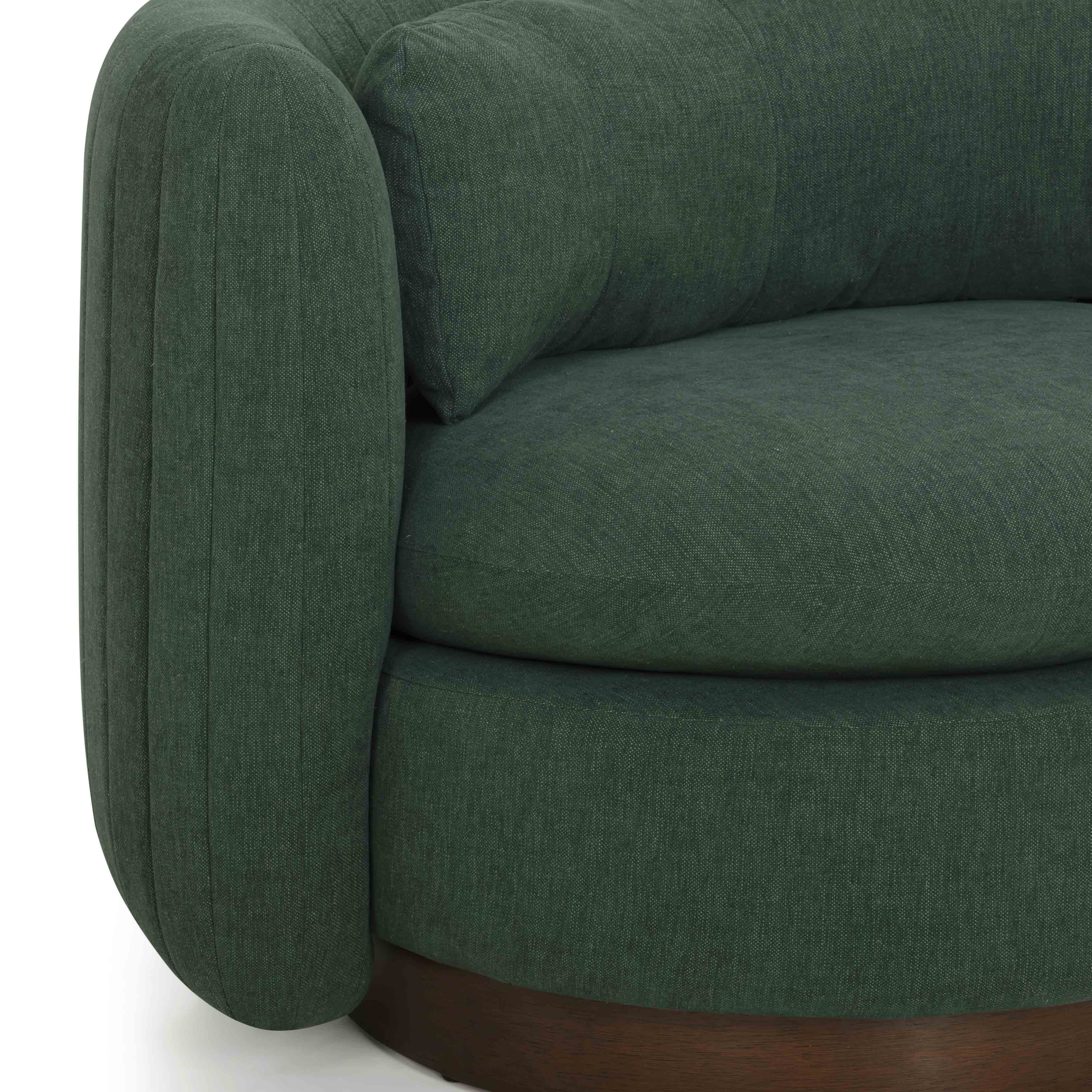 Nura Contract-Grade Chenille Swivel Accent Chair - Image 6