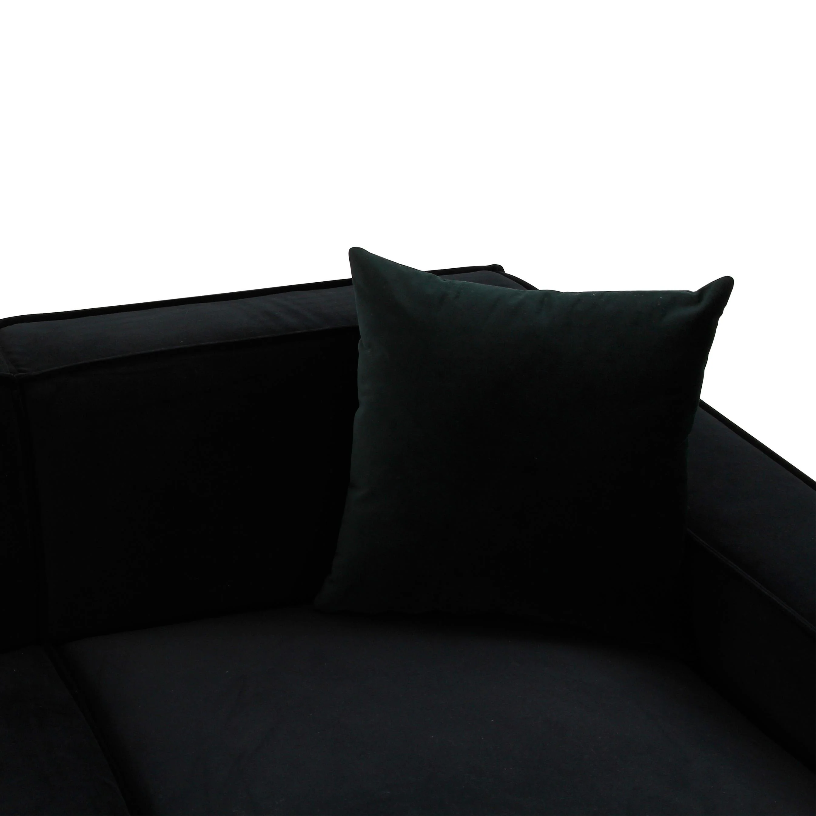 Olafur Black Linen Sectional - Image 6