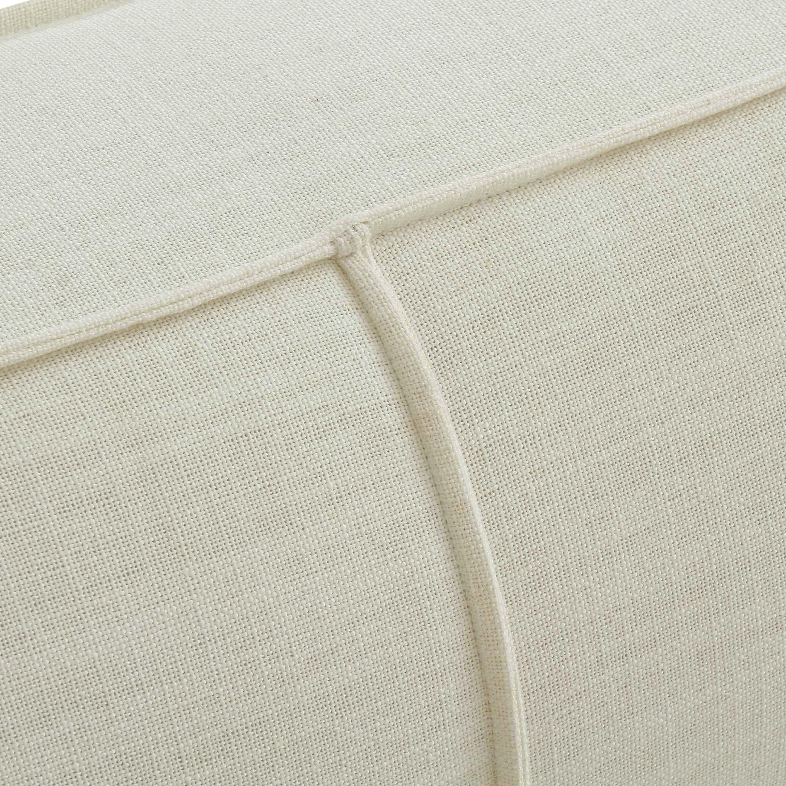 Olafur Cream Linen Sofa - Image 5