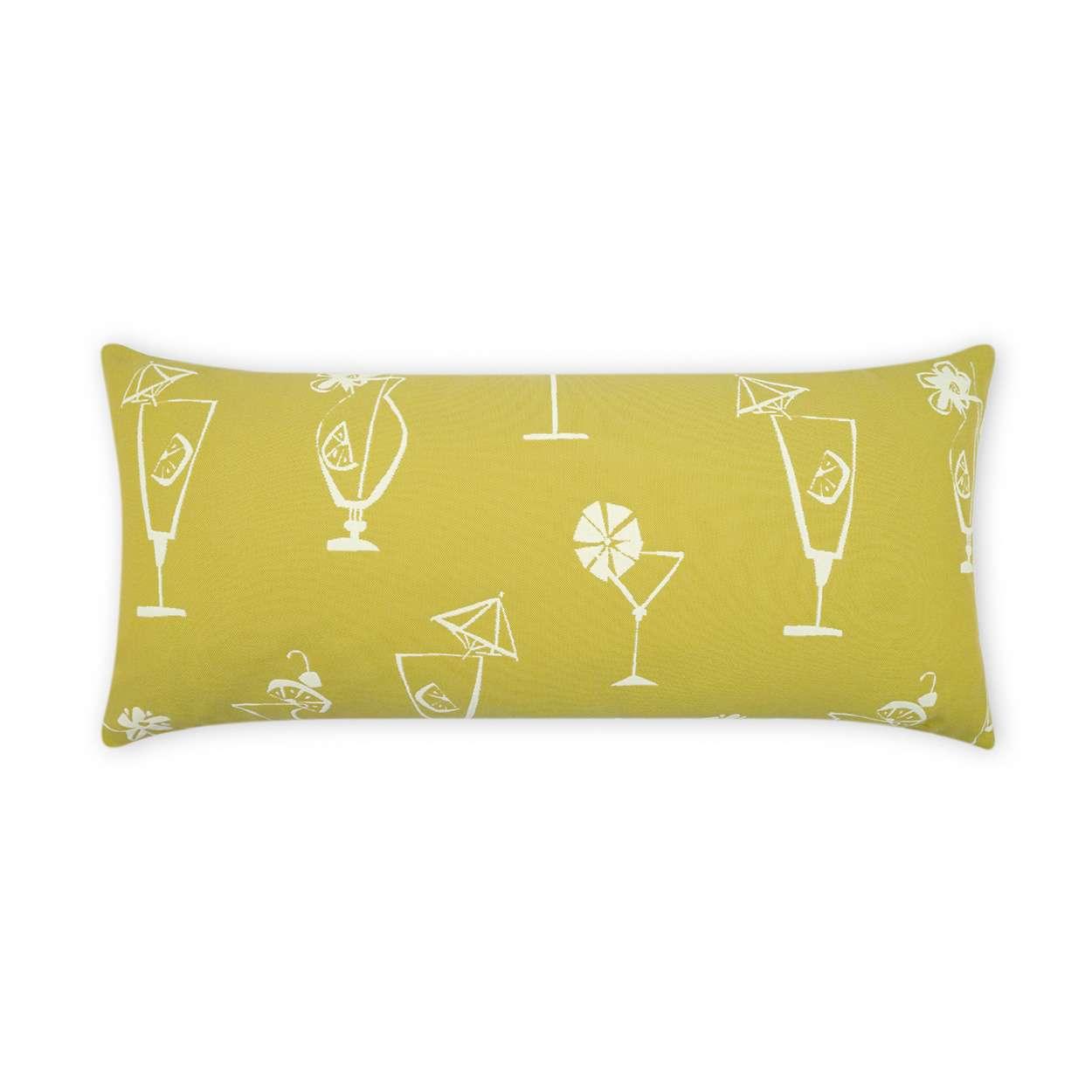 Outdoor Happy Hour Lumbar Pillow