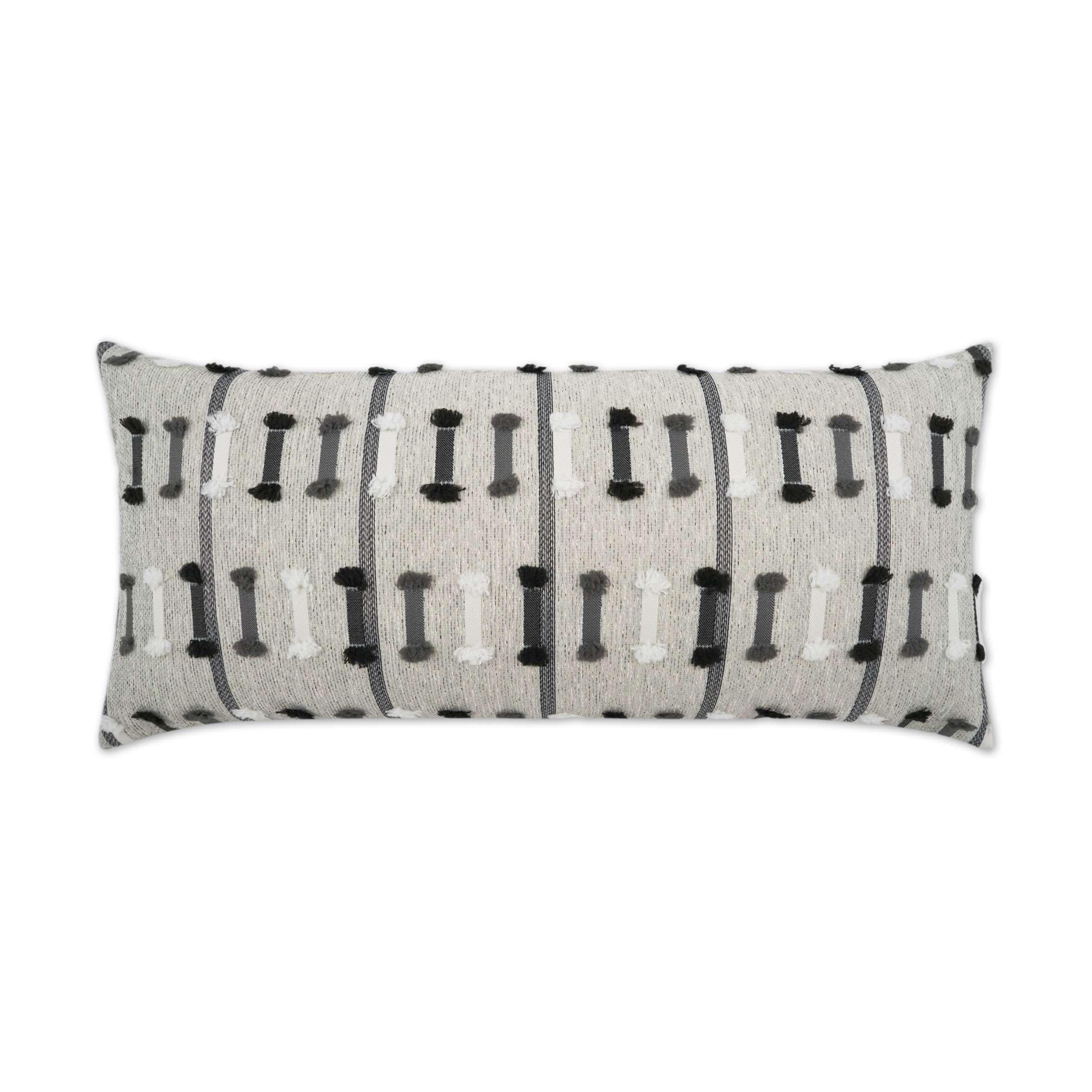 Outdoor Tassel Stripe Lumbar Pillow - Image 4