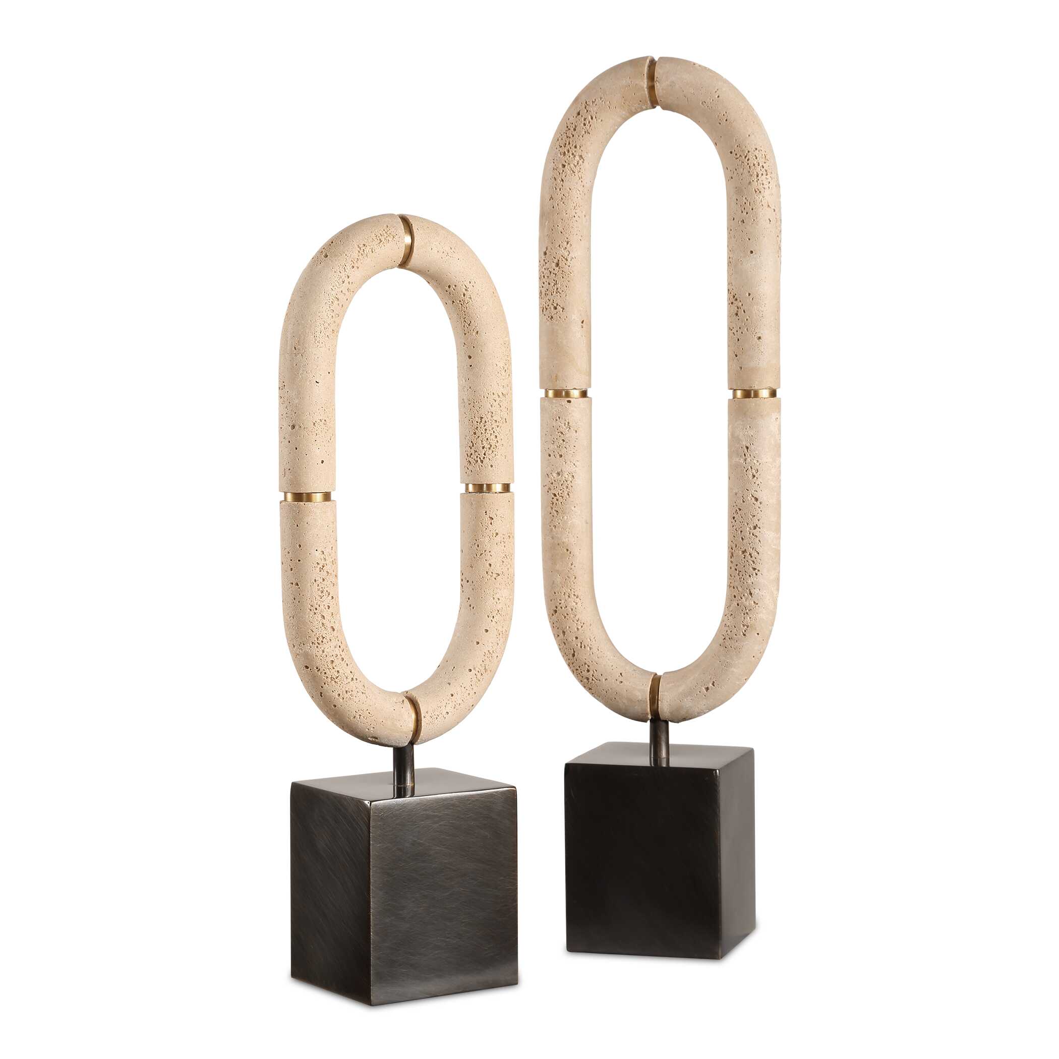 Oval Sculptures Fusion - Set of 2